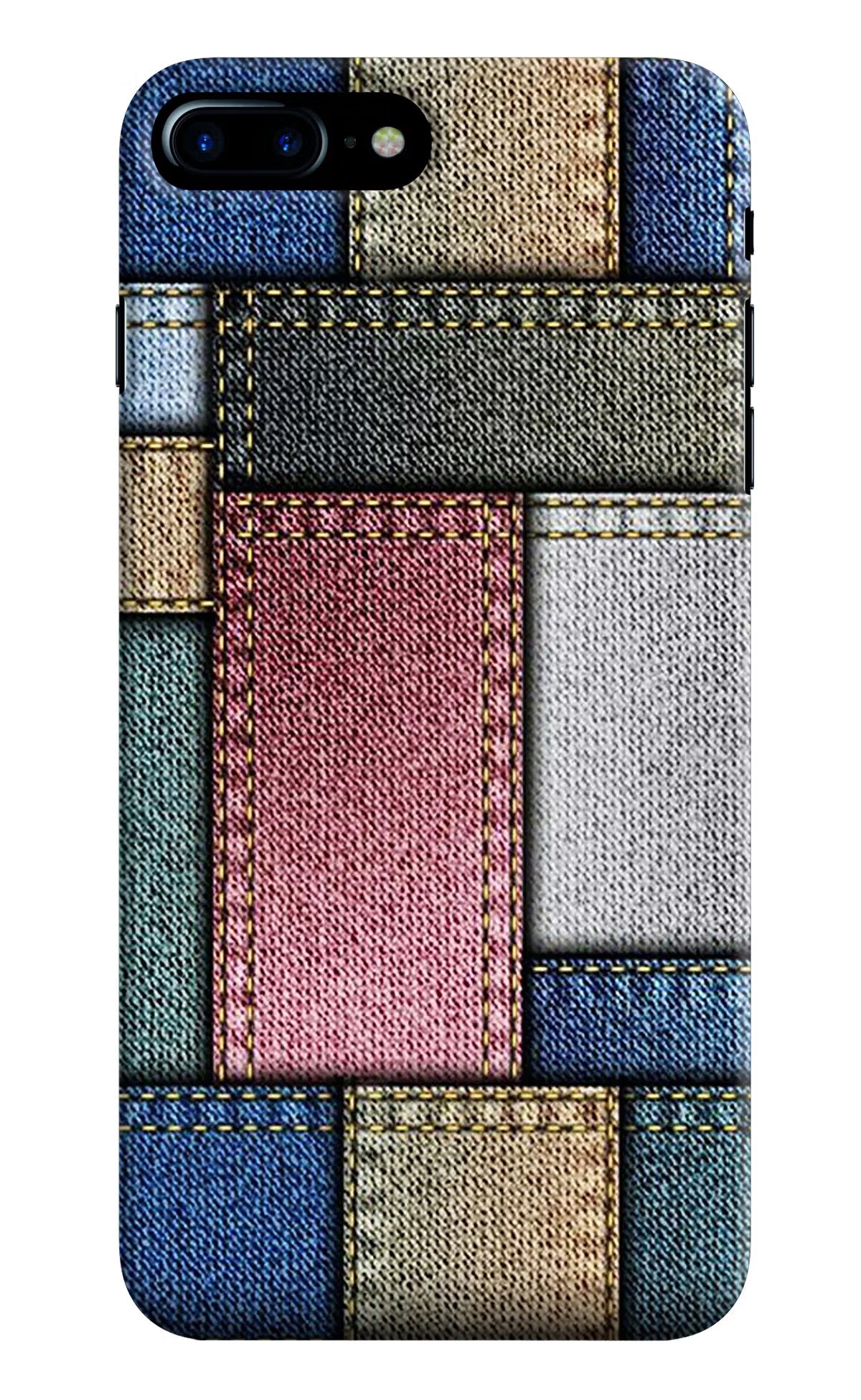 Multicolor Jeans iPhone 7 Plus Hard Case Back Cover by Casekaro