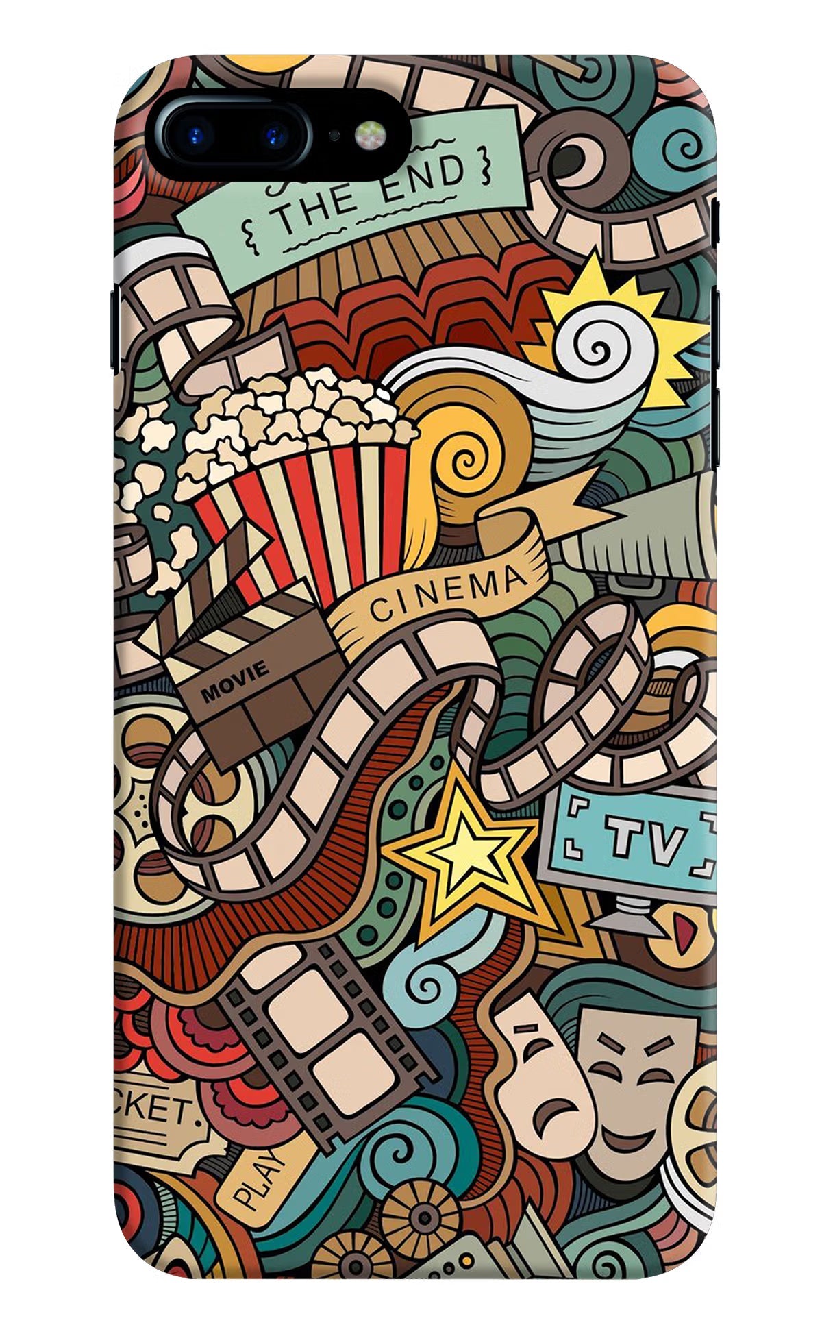 Cinema Abstract iPhone 7 Plus Hard Case Back Cover by Casekaro