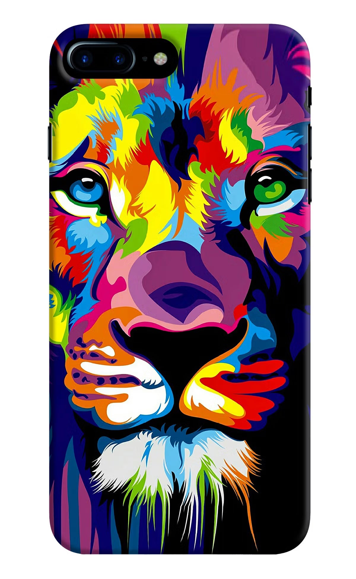 Lion iPhone 8 Plus Hard Case Back Cover by Casekaro