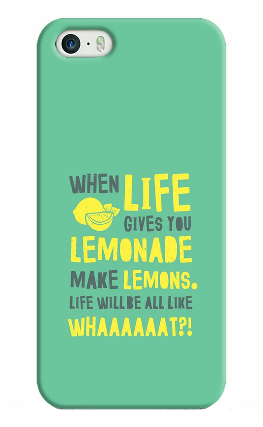 Quote iPhone 5/5s Hard Case Back Cover by Casekaro