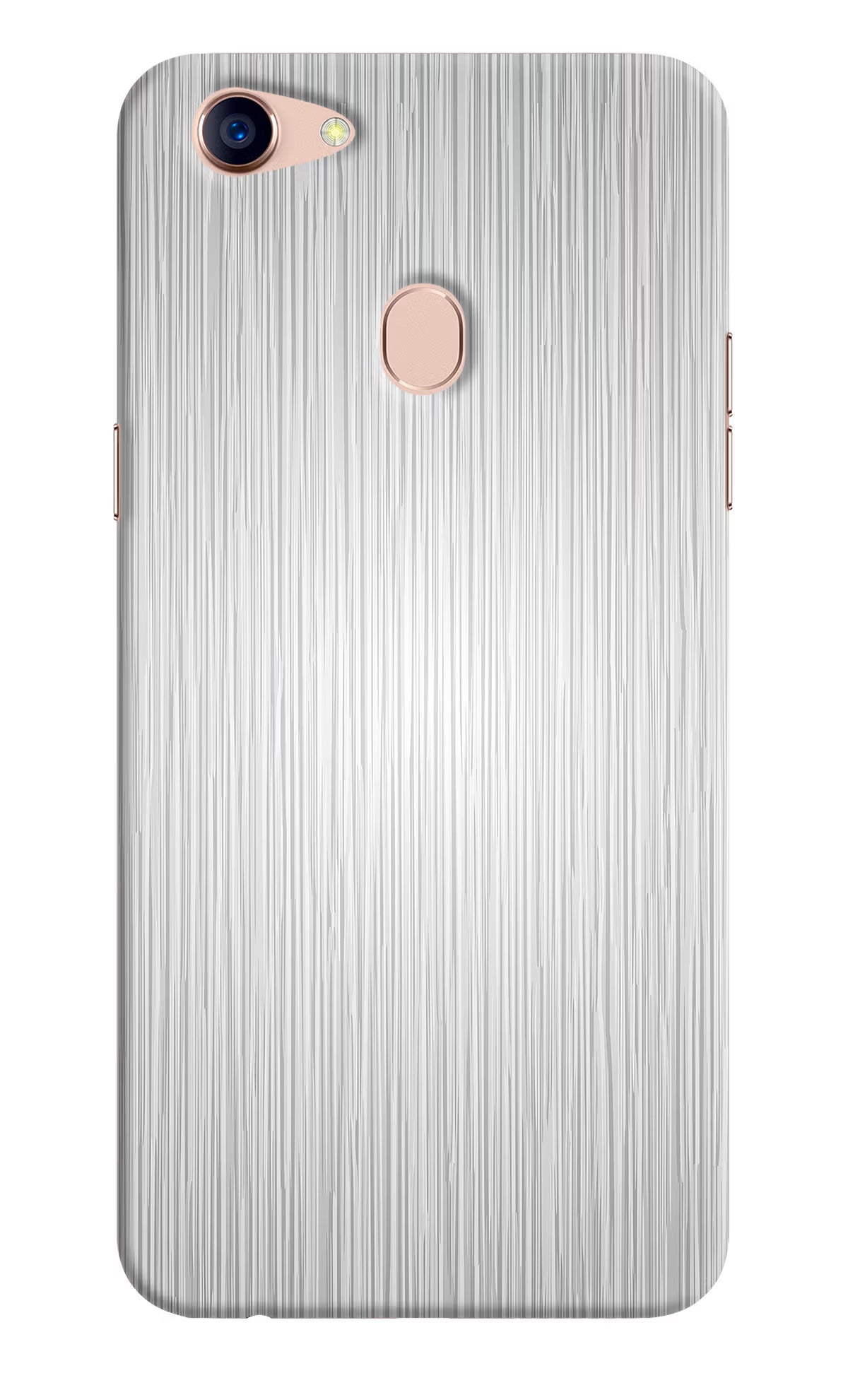 Wooden Grey Texture Oppo F5 Hard Case Back Cover by Casekaro
