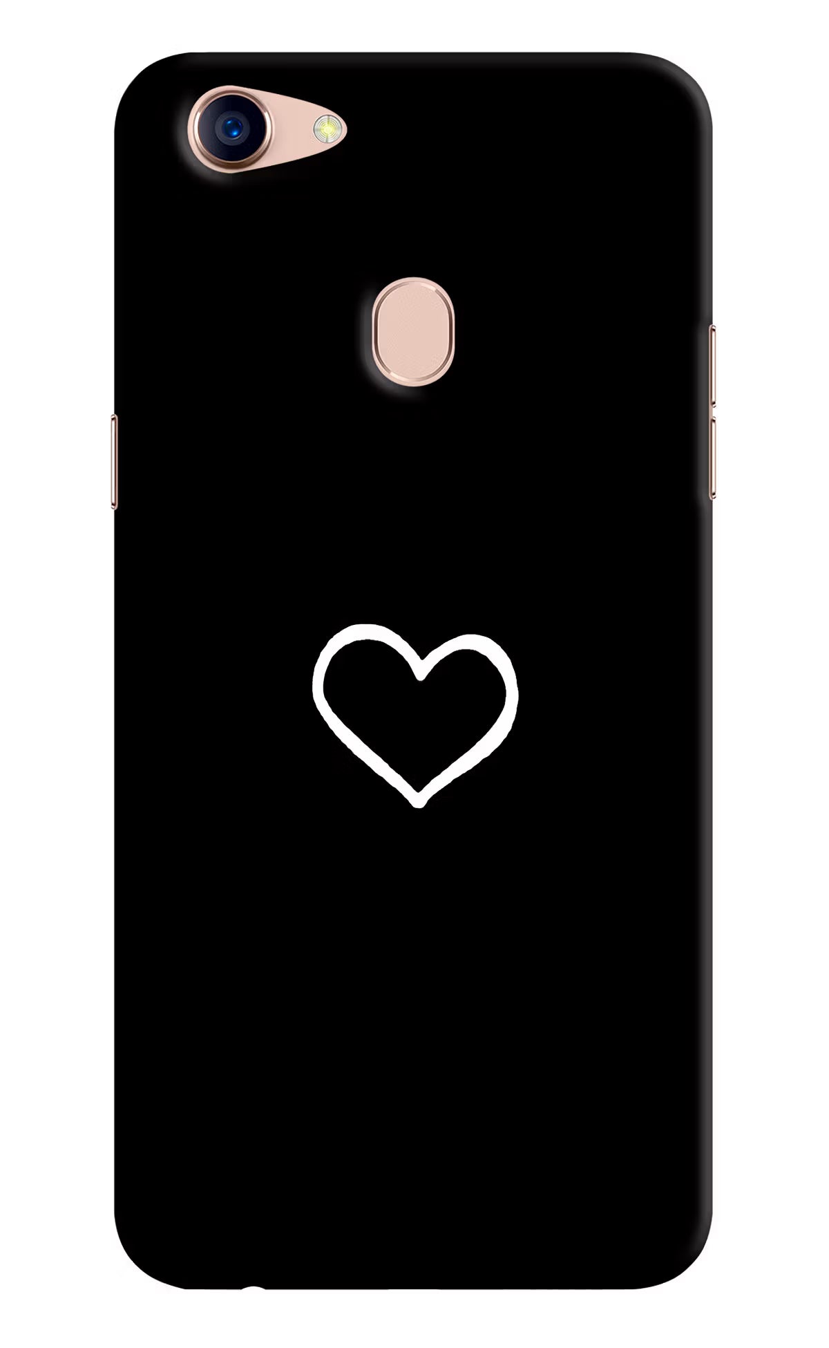 Heart Oppo F5 Hard Case Back Cover by Casekaro