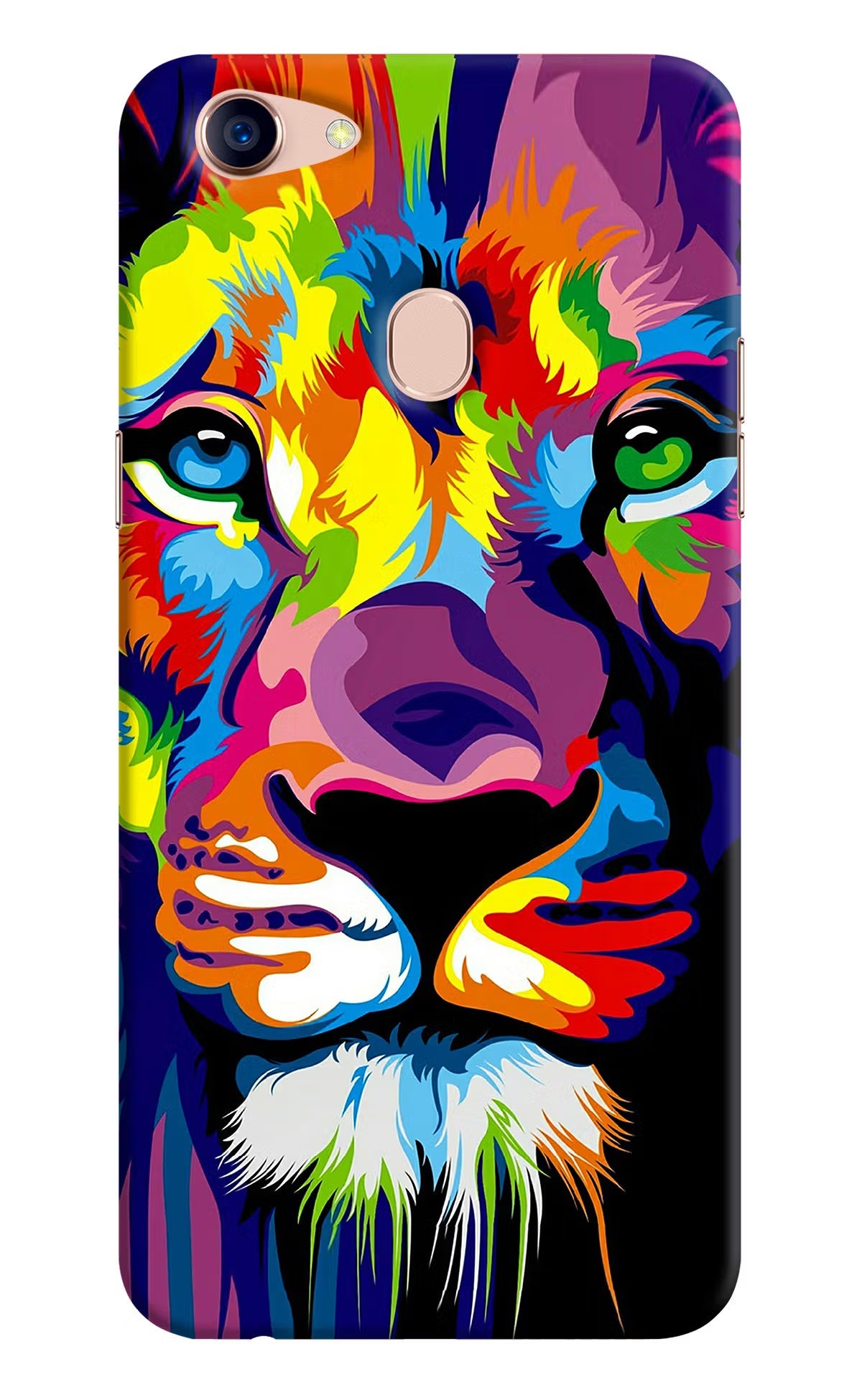 Lion Oppo F5 Hard Case Back Cover by Casekaro