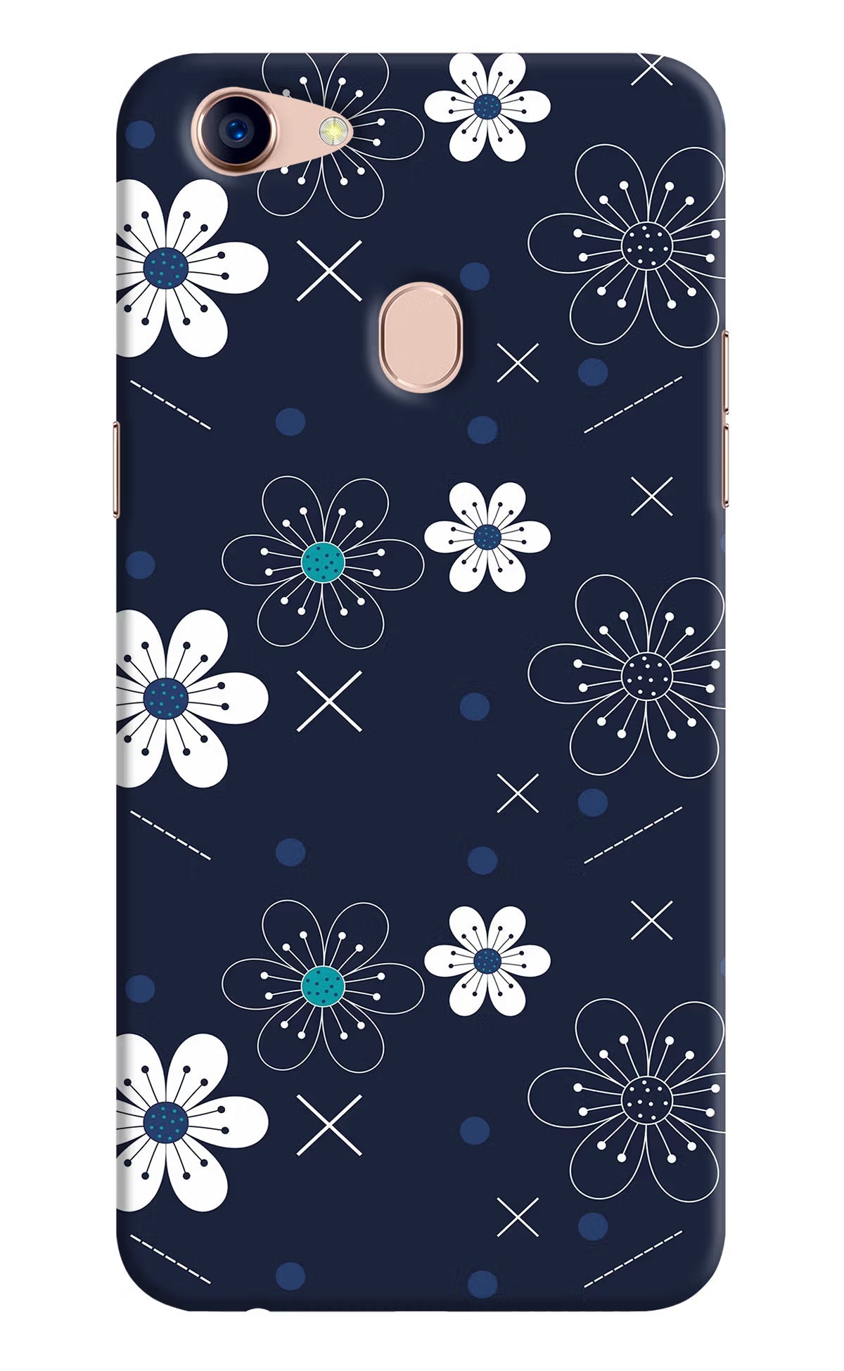 Flowers Oppo F5 Hard Case Back Cover by Casekaro