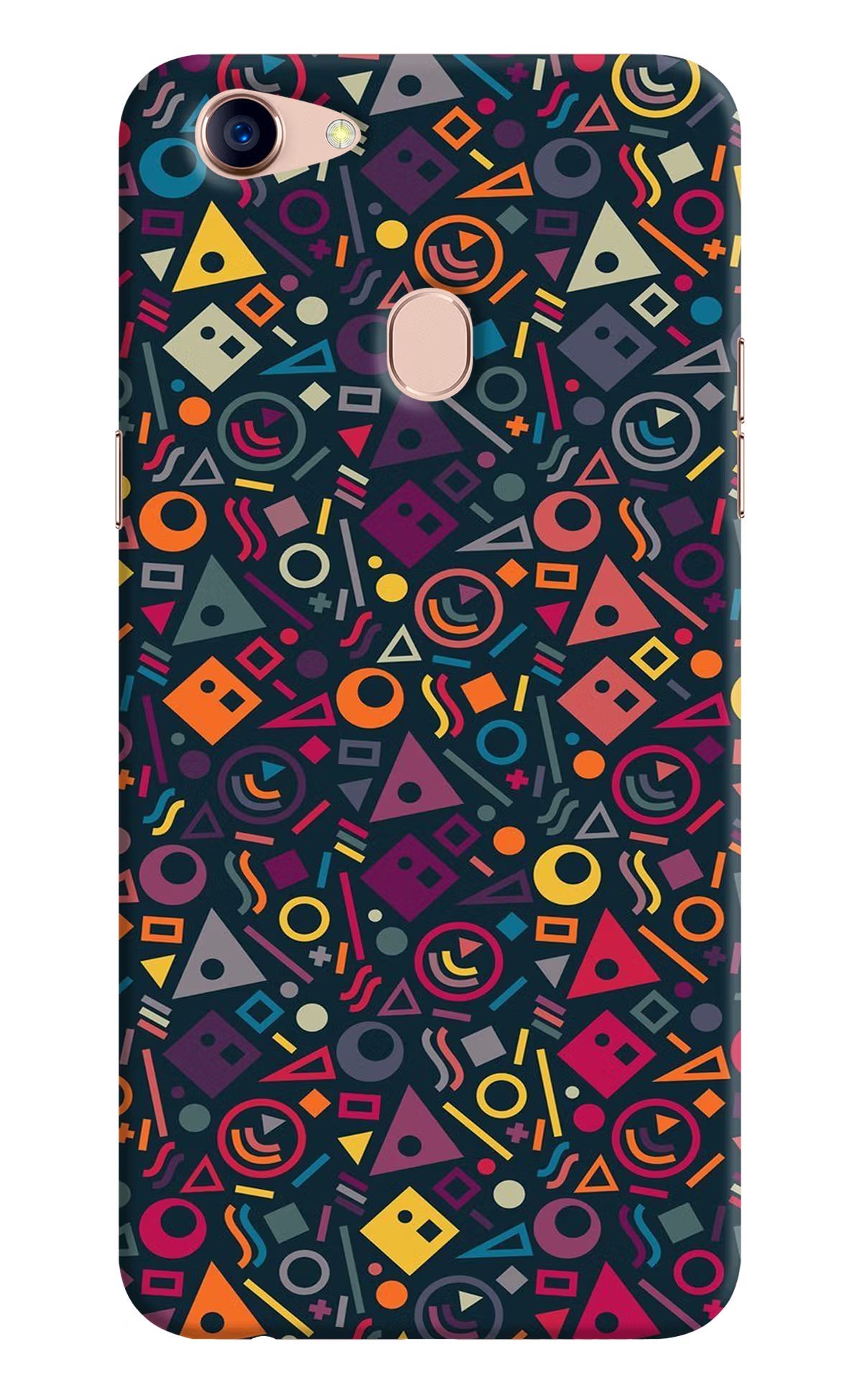 Geometric Abstract Oppo F5 Hard Case Back Cover by Casekaro
