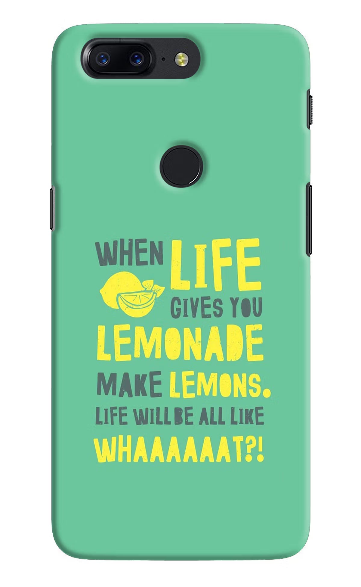 Quote Oneplus 5T Hard Case Back Cover by Casekaro