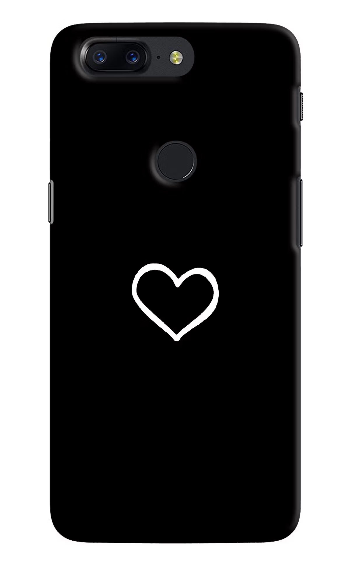 Heart Oneplus 5T Hard Case Back Cover by Casekaro