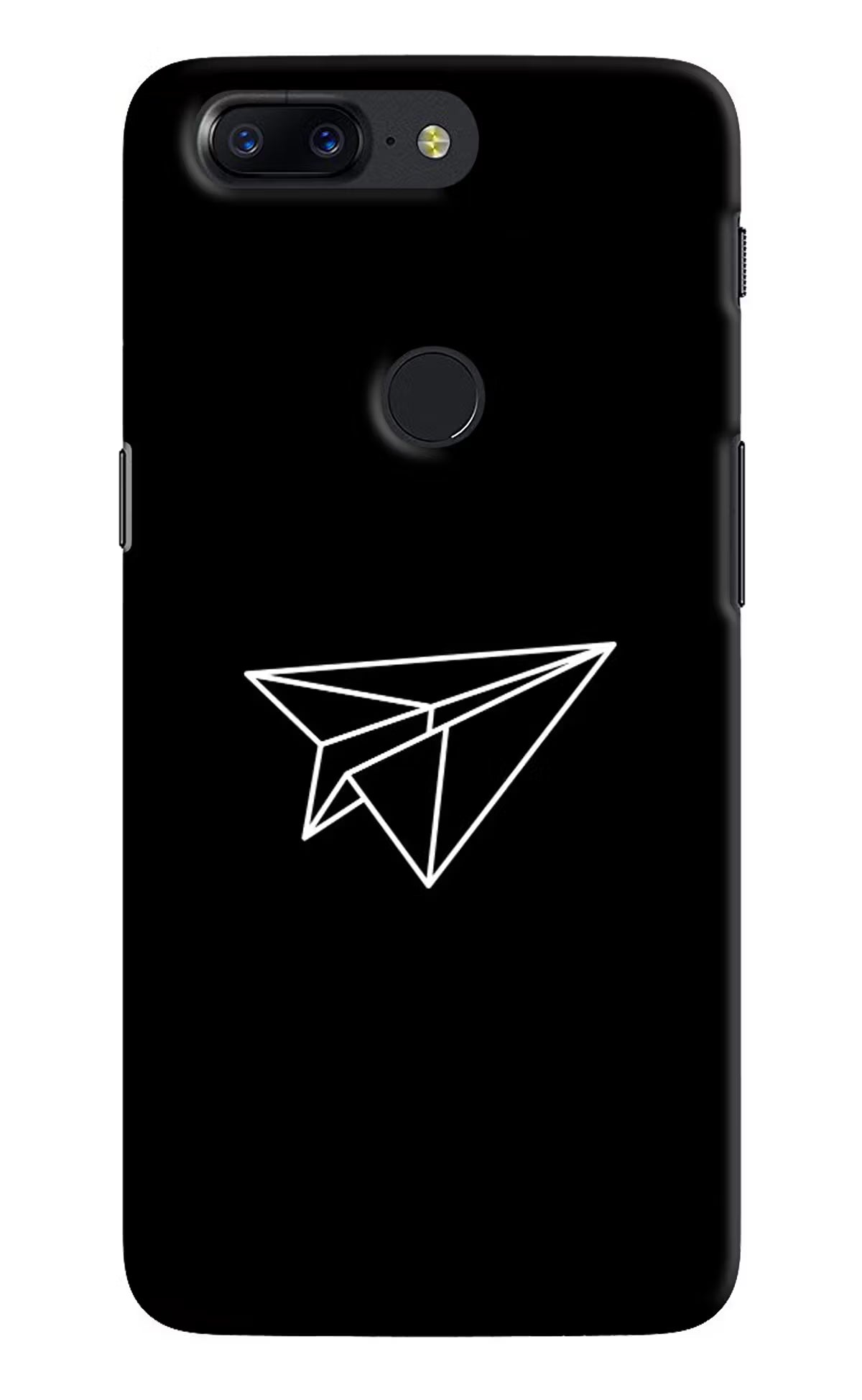 Paper Plane White Oneplus 5T Hard Case Back Cover by Casekaro