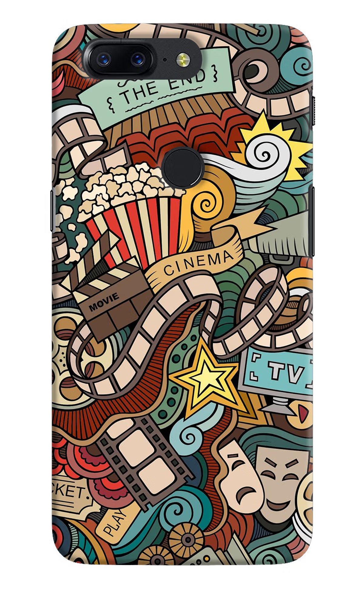Cinema Abstract Oneplus 5T Hard Case Back Cover by Casekaro