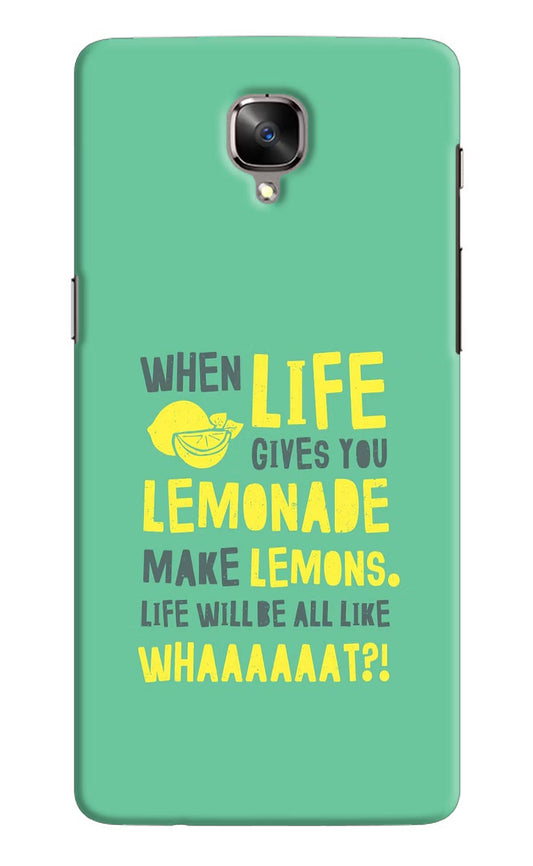 Quote Oneplus 3/3T Hard Case Back Cover by Casekaro