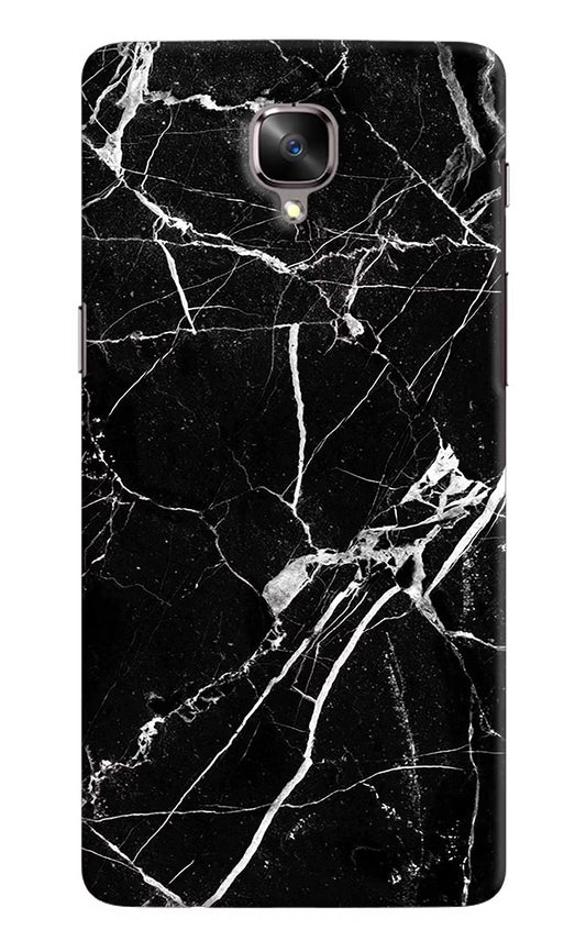 Black Marble Pattern Oneplus 3/3T Hard Case Back Cover by Casekaro