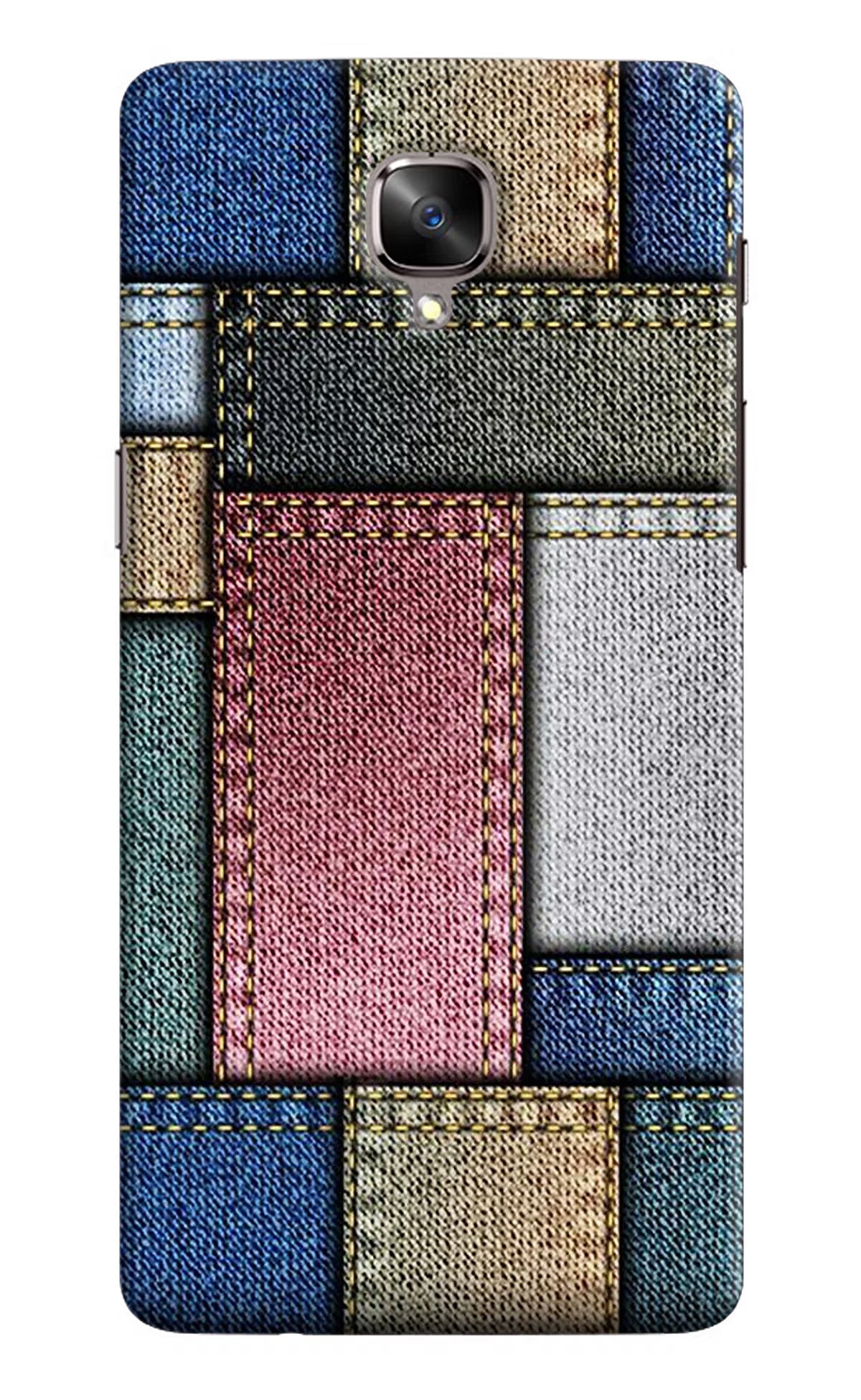 Multicolor Jeans Oneplus 3/3T Hard Case Back Cover by Casekaro