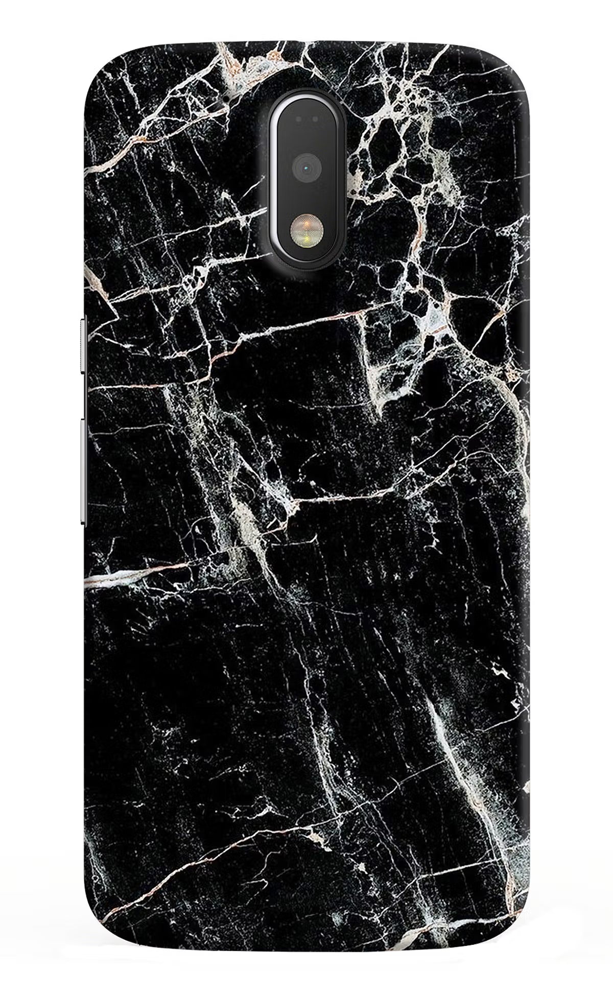 Black Marble Texture Moto G4/G4 plus Hard Case Back Cover by Casekaro