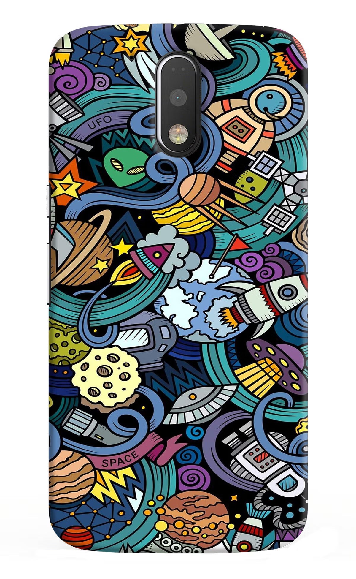 Space Abstract Moto G4/G4 plus Hard Case Back Cover by Casekaro
