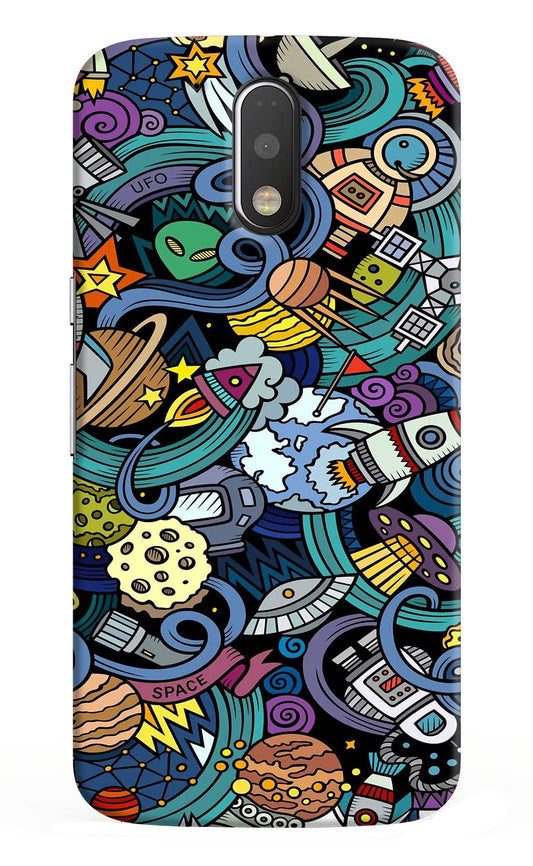 Space Abstract Moto G4/G4 plus Hard Case Back Cover by Casekaro