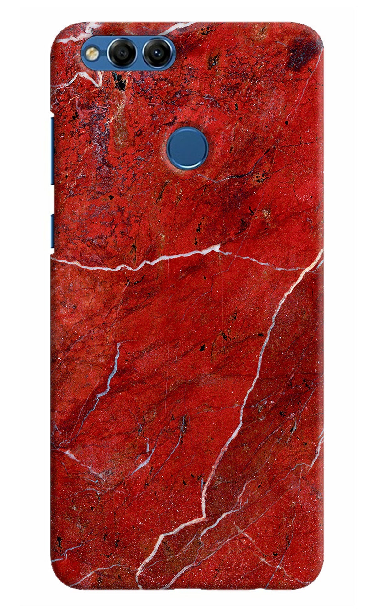 Red Marble Design Honor 7X Hard Case Back Cover by Casekaro