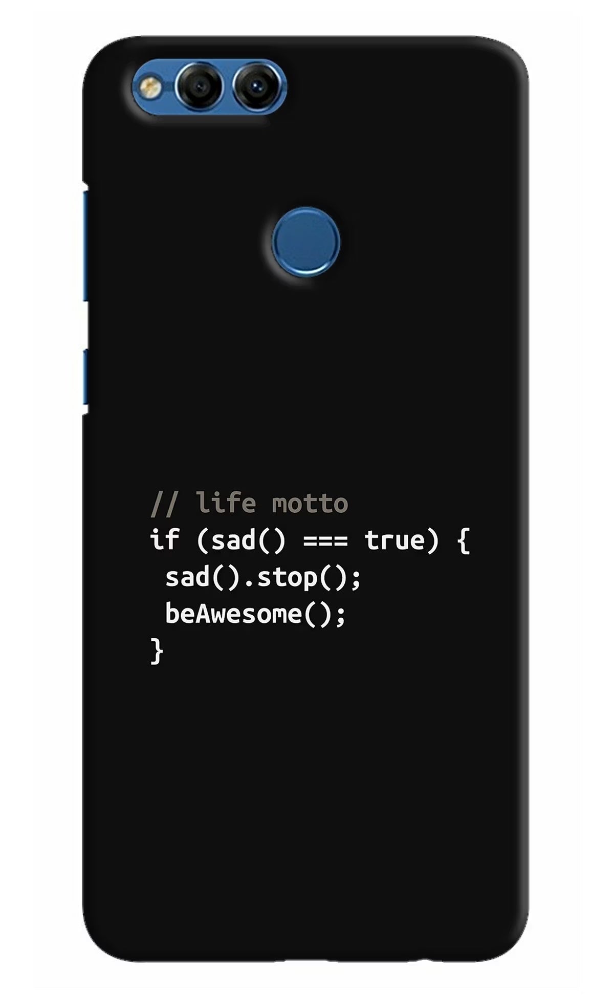 Life Motto Code Honor 7X Hard Case Back Cover by Casekaro