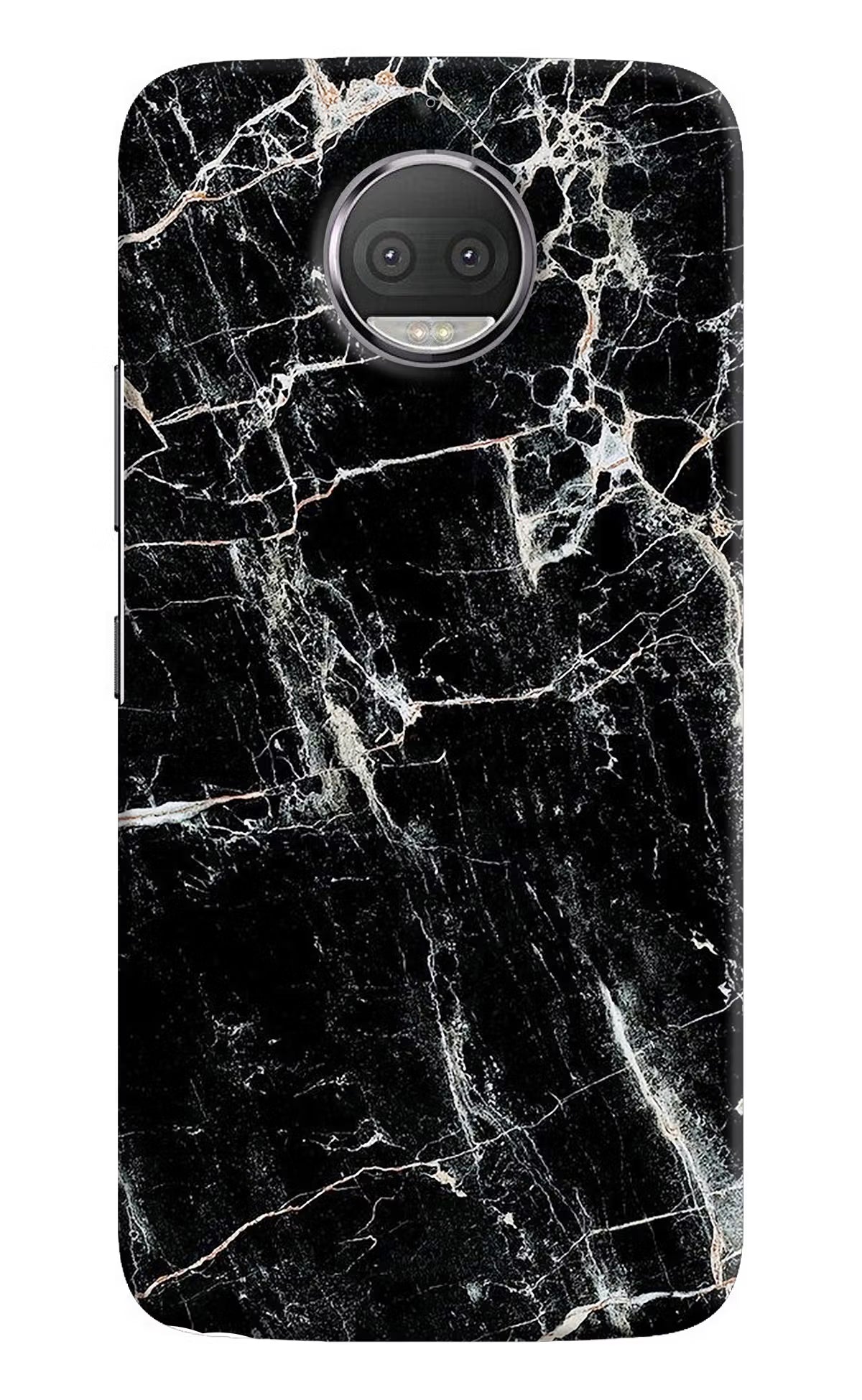 Black Marble Texture Moto G5S plus Hard Case Back Cover by Casekaro