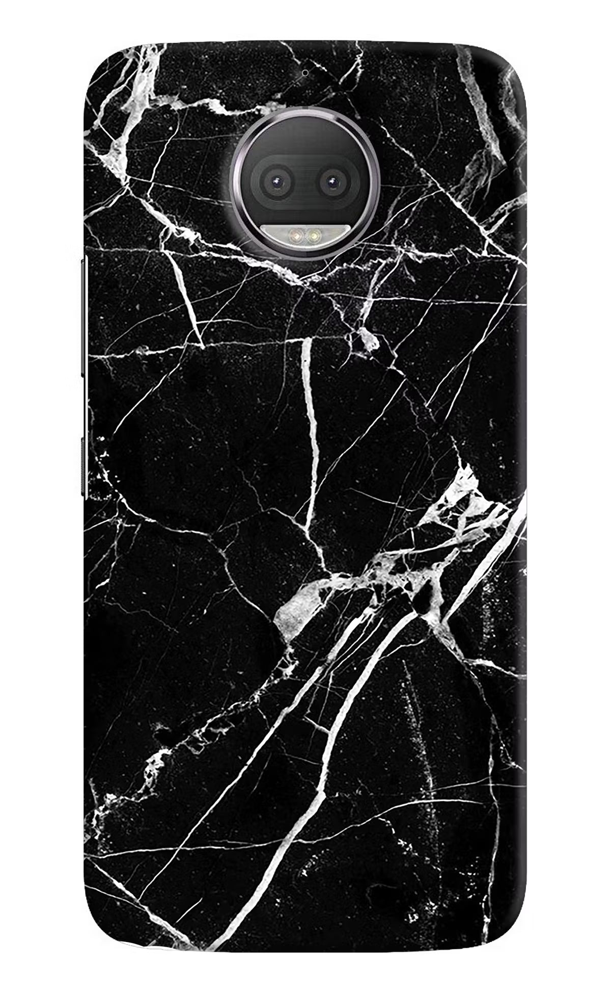 Black Marble Pattern Moto G5S plus Hard Case Back Cover by Casekaro