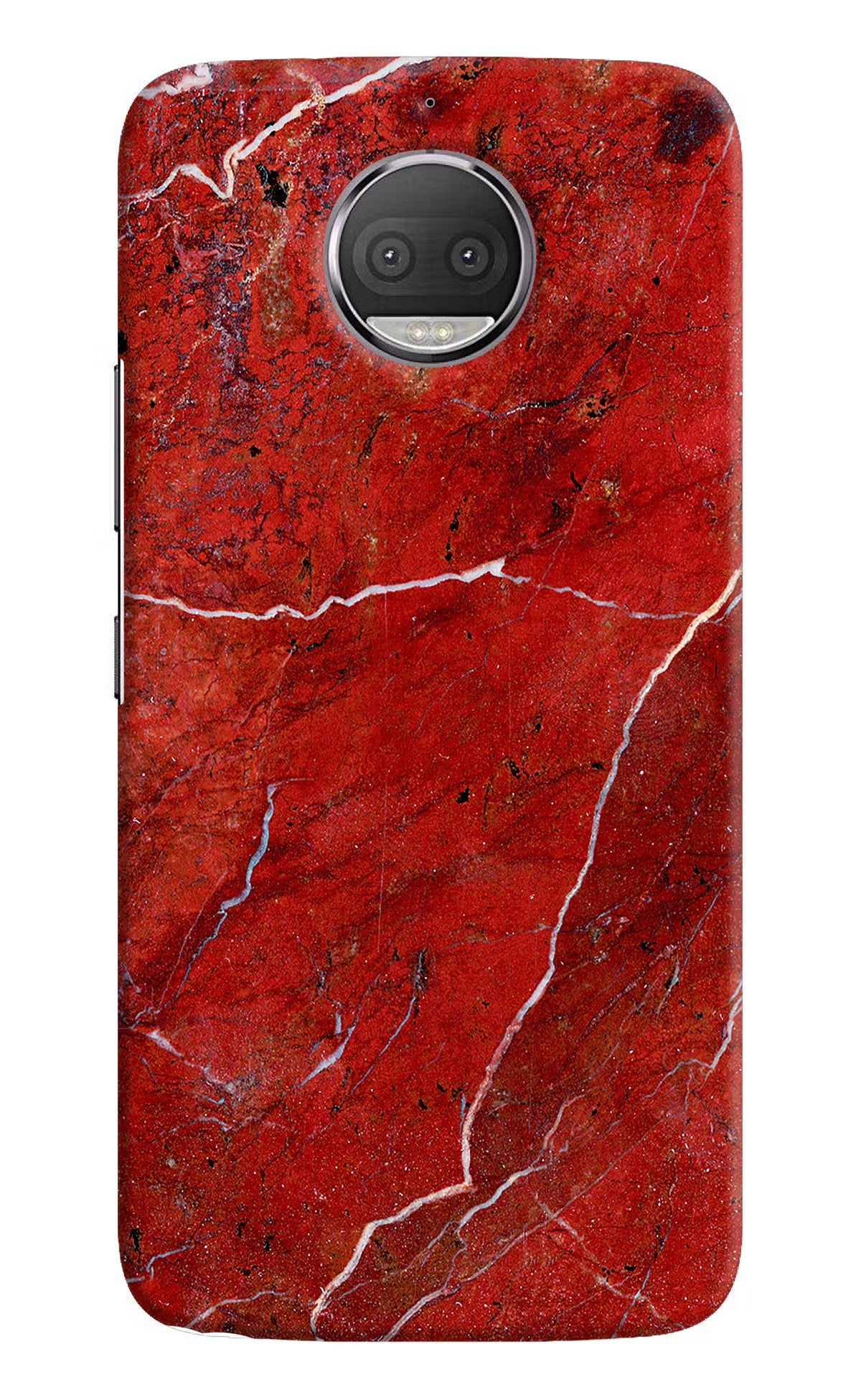 Red Marble Design Moto G5S plus Hard Case Back Cover by Casekaro