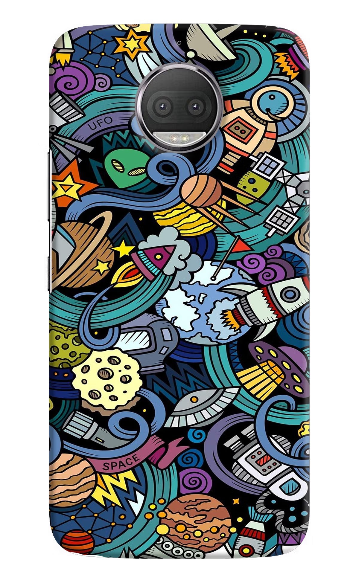 Space Abstract Moto G5S plus Hard Case Back Cover by Casekaro