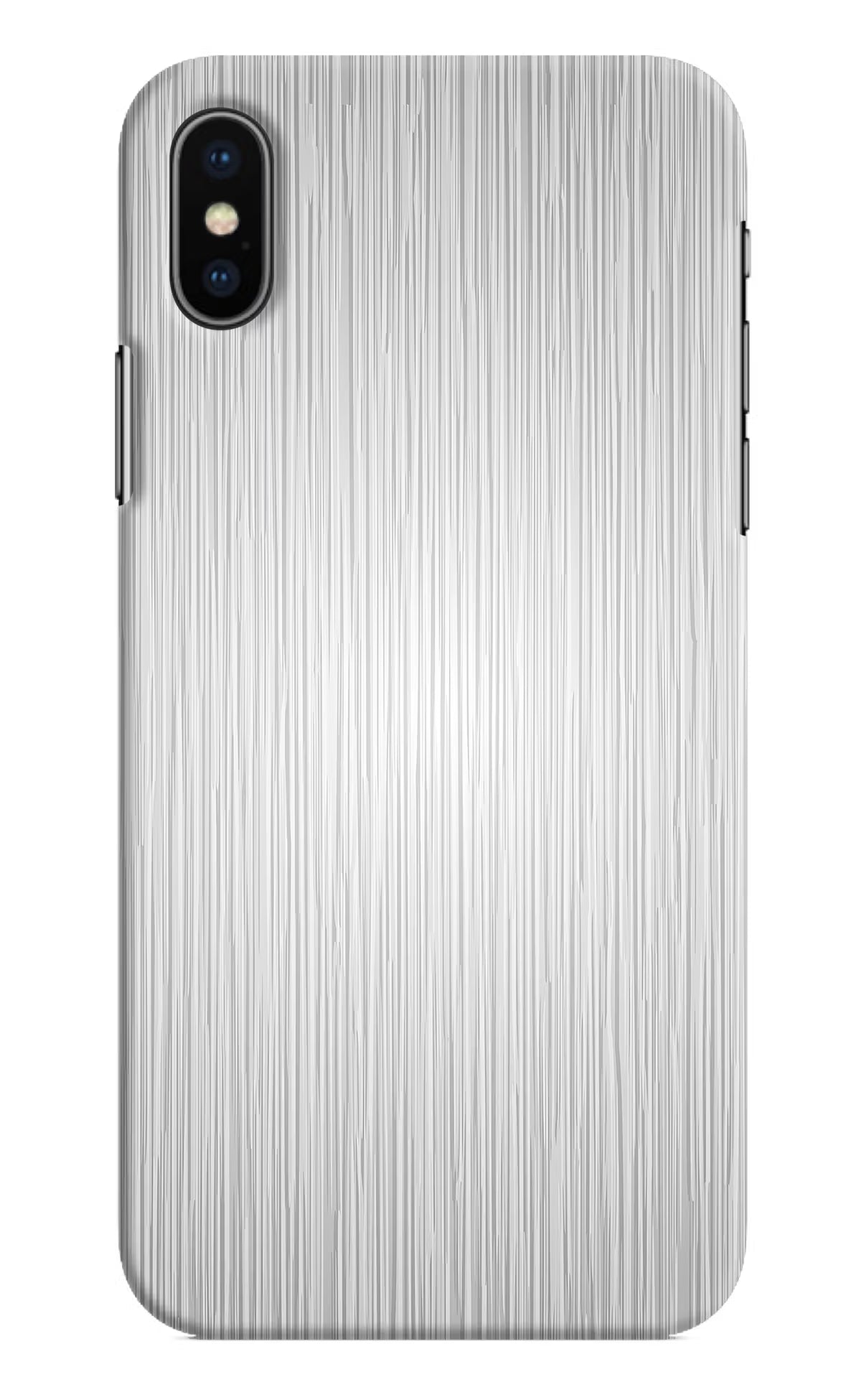 Wooden Grey Texture iPhone X Hard Case Back Cover by Casekaro