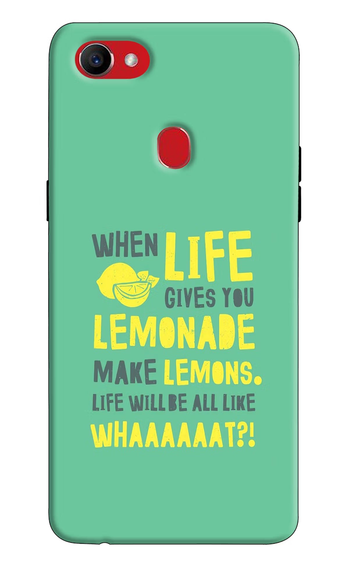 Quote Oppo F7 Hard Case Back Cover by Casekaro