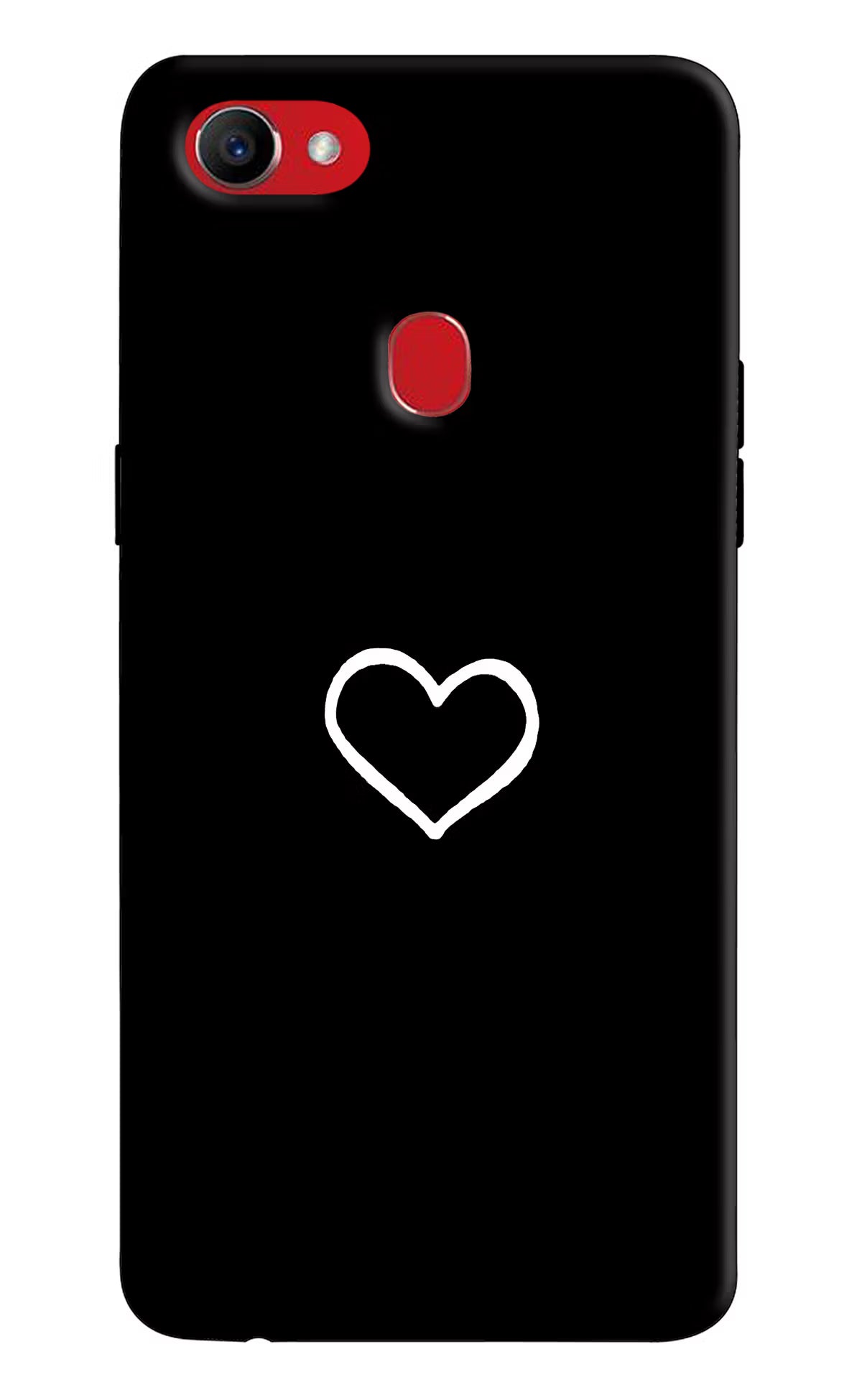 Heart Oppo F7 Hard Case Back Cover by Casekaro