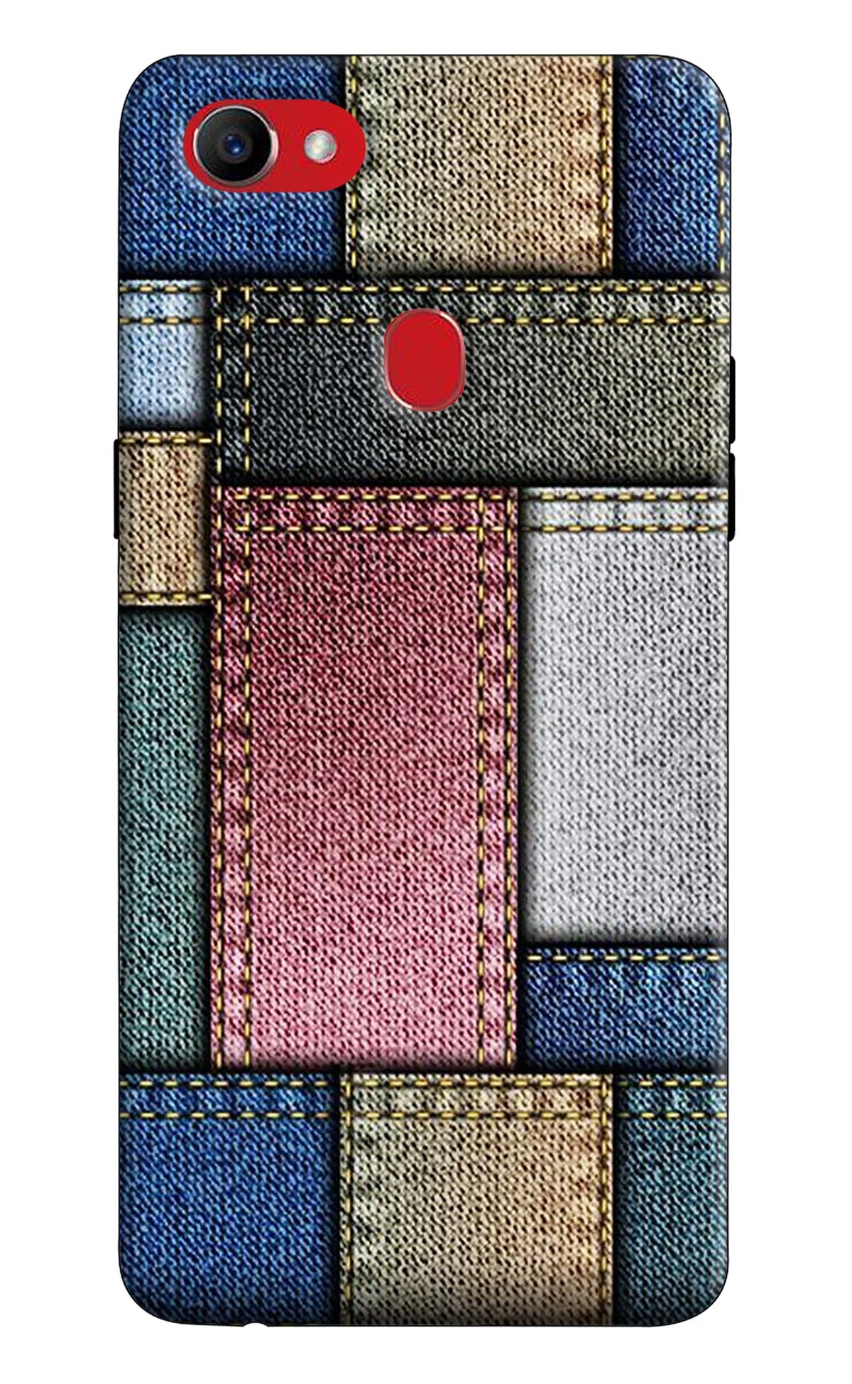 Multicolor Jeans Oppo F7 Hard Case Back Cover by Casekaro