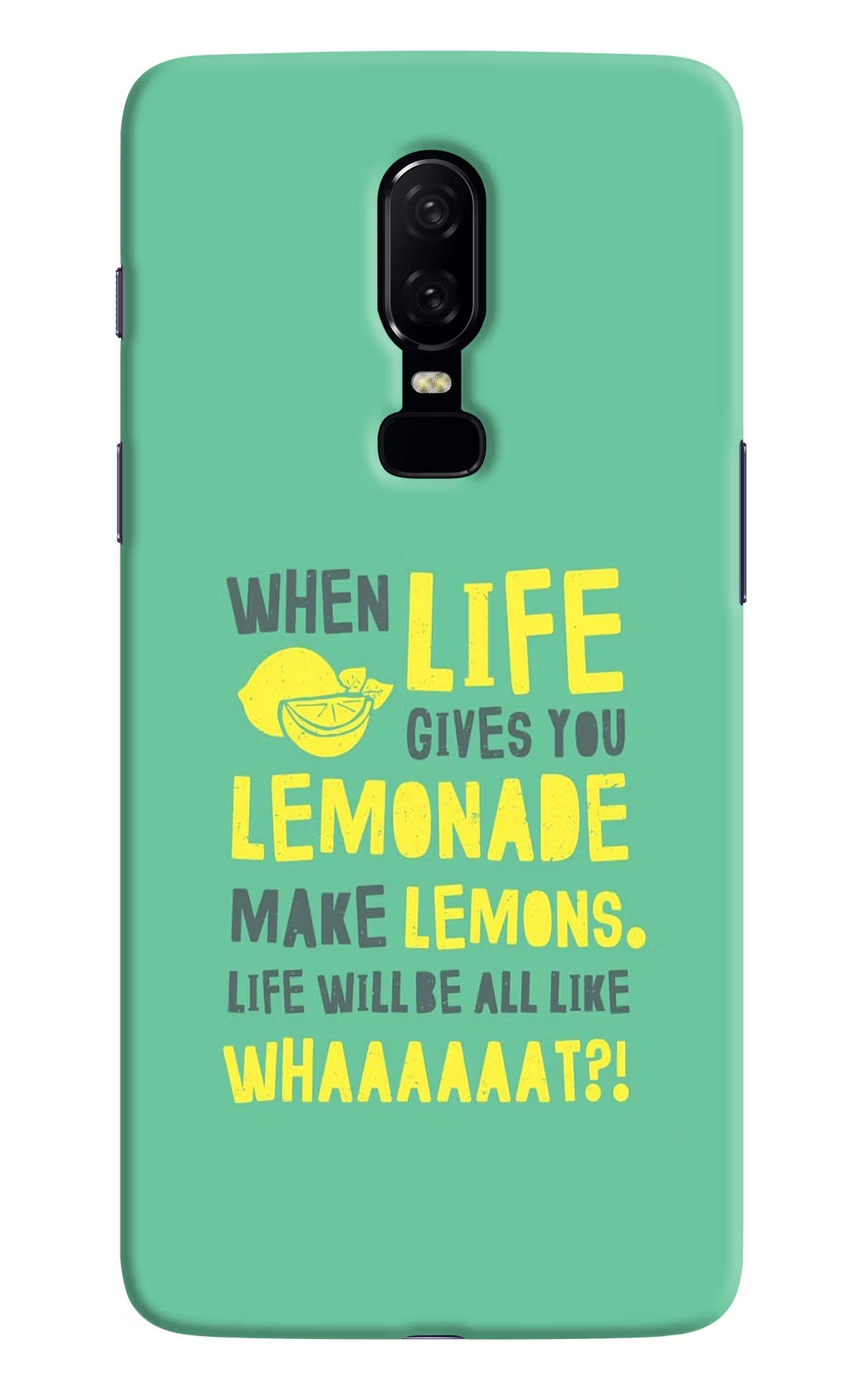 Quote Oneplus 6 Hard Case Back Cover by Casekaro