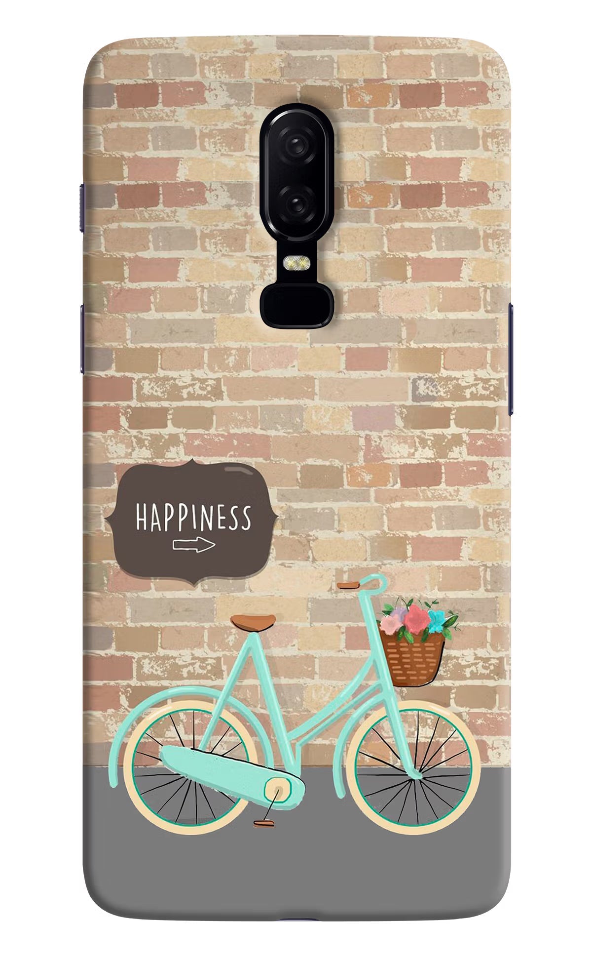 Happiness Artwork Oneplus 6 Hard Case Back Cover by Casekaro