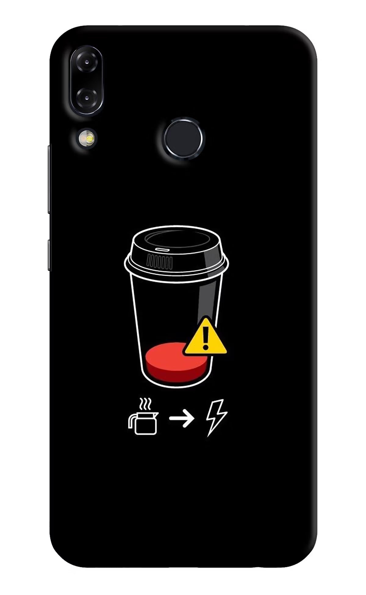 Coffee Asus Zenfone 5Z Hard Case Back Cover by Casekaro