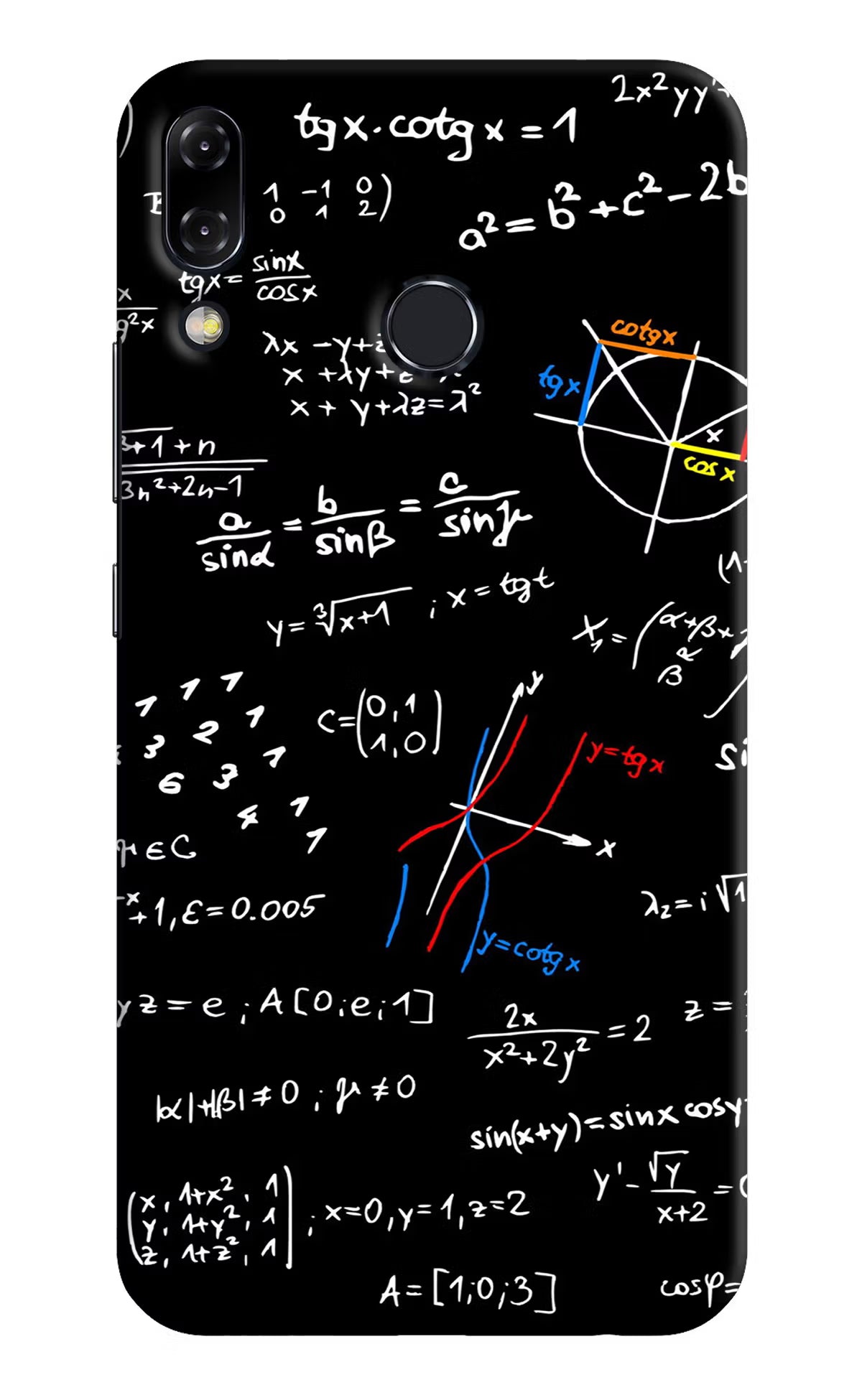 Mathematics Formula Asus Zenfone 5Z Hard Case Back Cover by Casekaro
