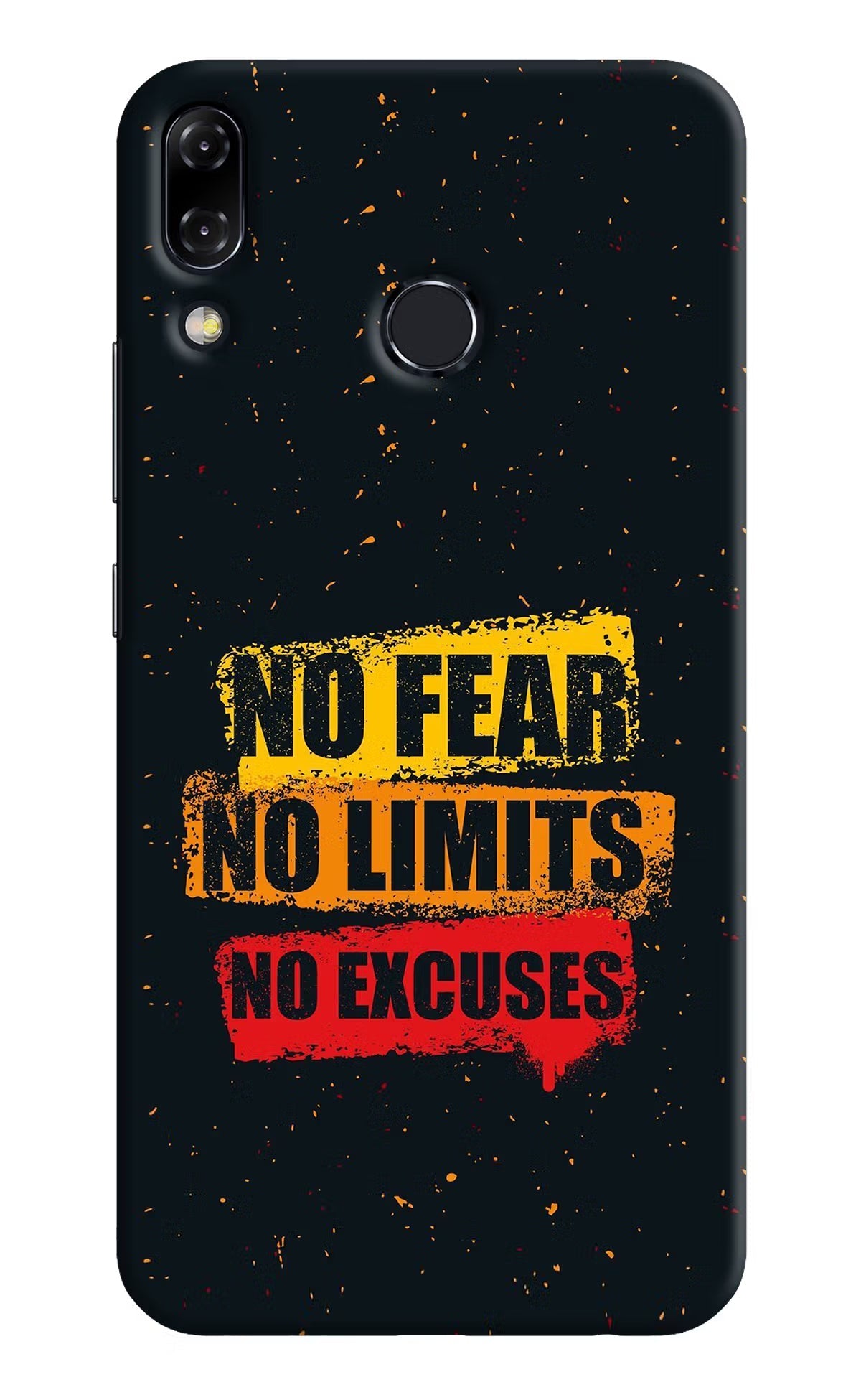 No Fear No Limits No Excuse Asus Zenfone 5Z Hard Case Back Cover by Casekaro
