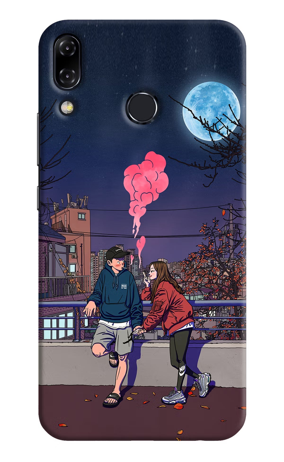 Chilling Couple Asus Zenfone 5Z Hard Case Back Cover by Casekaro