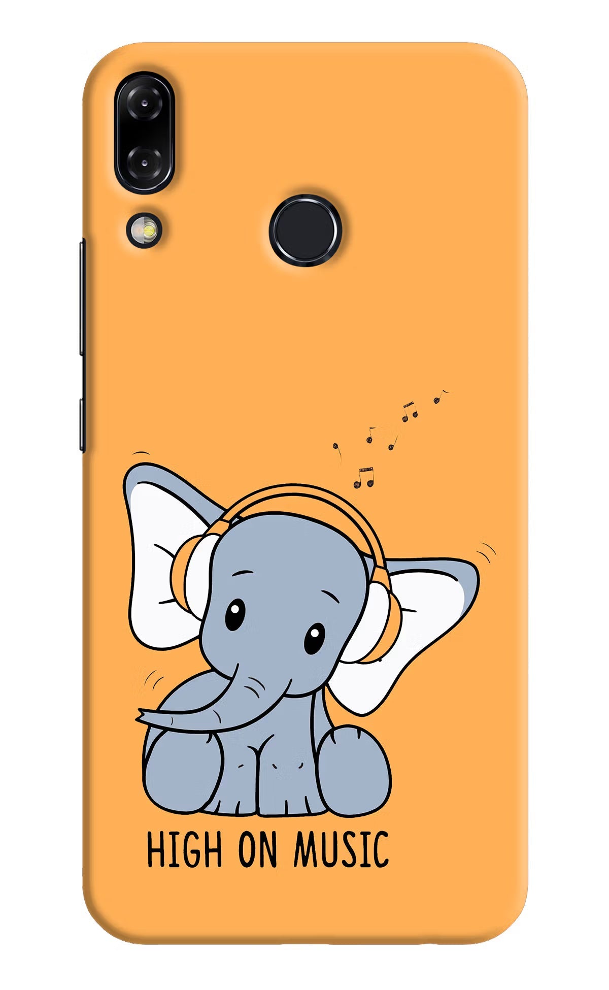 High On Music Asus Zenfone 5Z Hard Case Back Cover by Casekaro