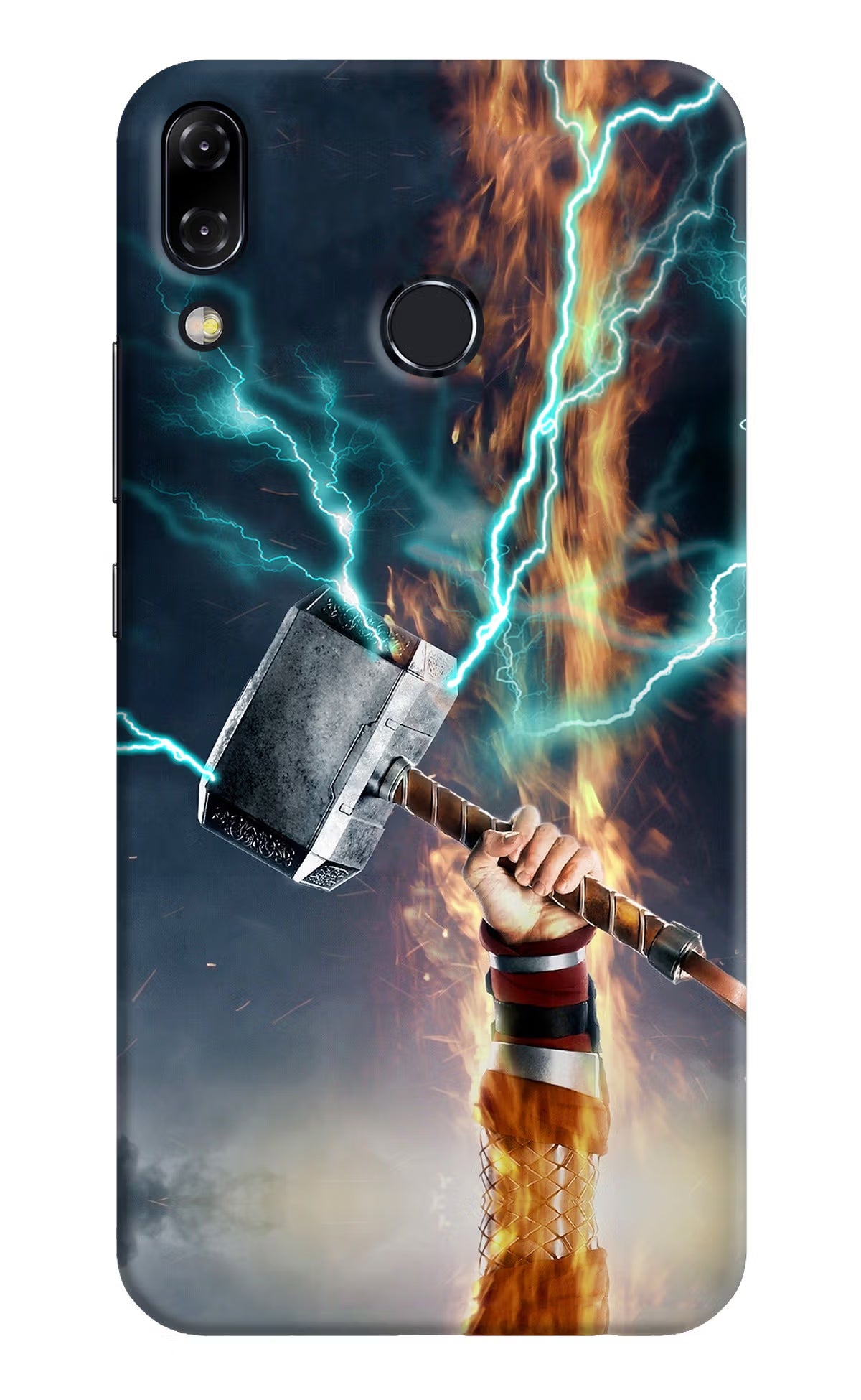 Thor Hammer Mjolnir Asus Zenfone 5Z Hard Case Back Cover by Casekaro