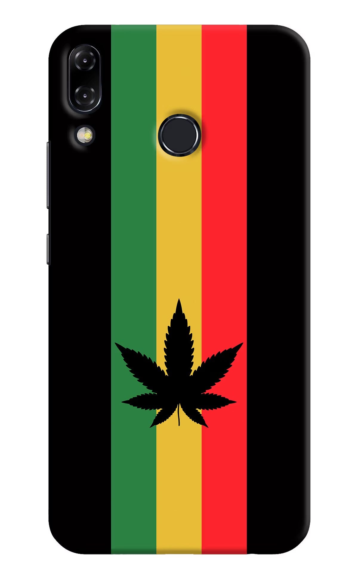 Weed Flag Asus Zenfone 5Z Hard Case Back Cover by Casekaro