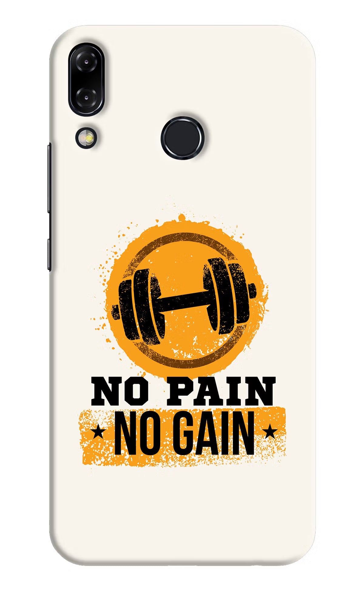 No Pain No Gain Asus Zenfone 5Z Hard Case Back Cover by Casekaro