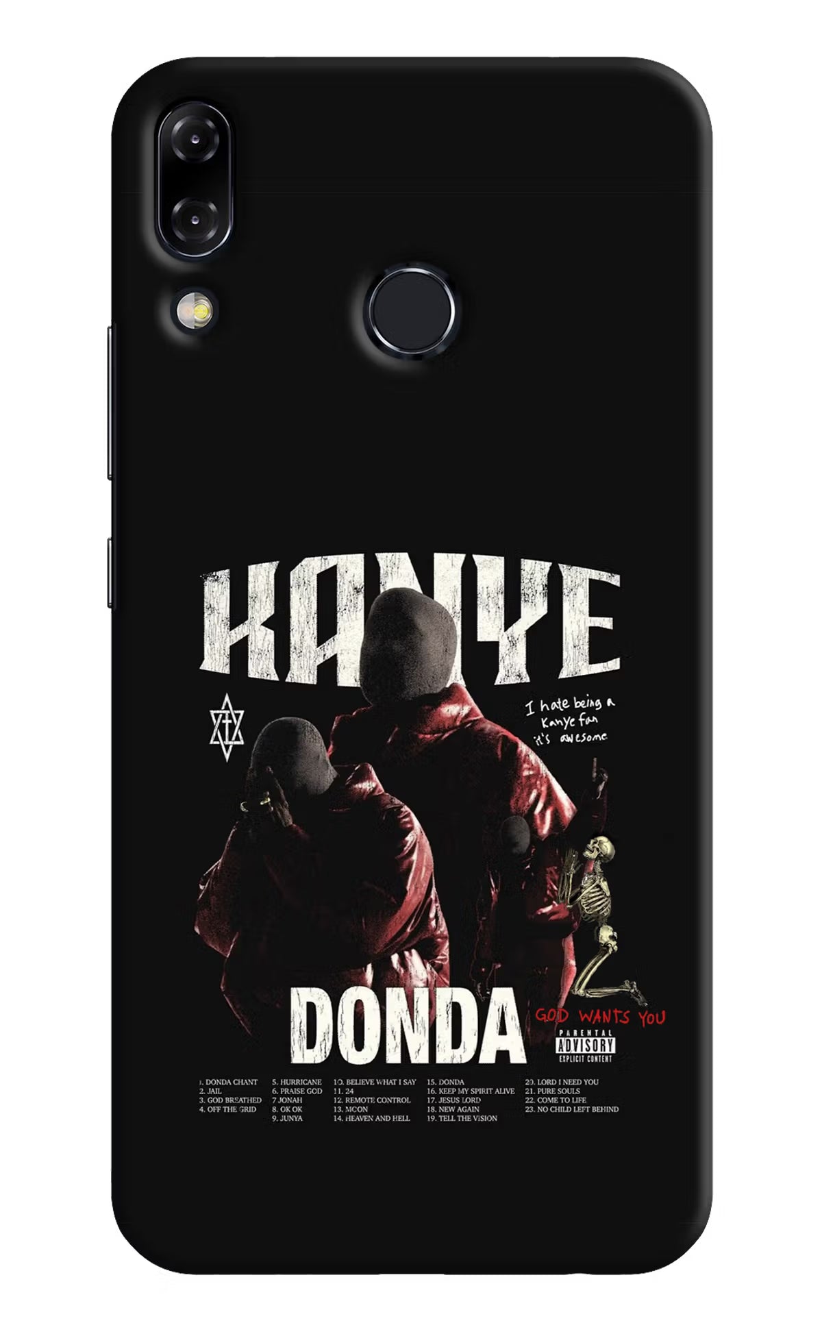 Donda Kanye West Asus Zenfone 5Z Hard Case Back Cover by Casekaro