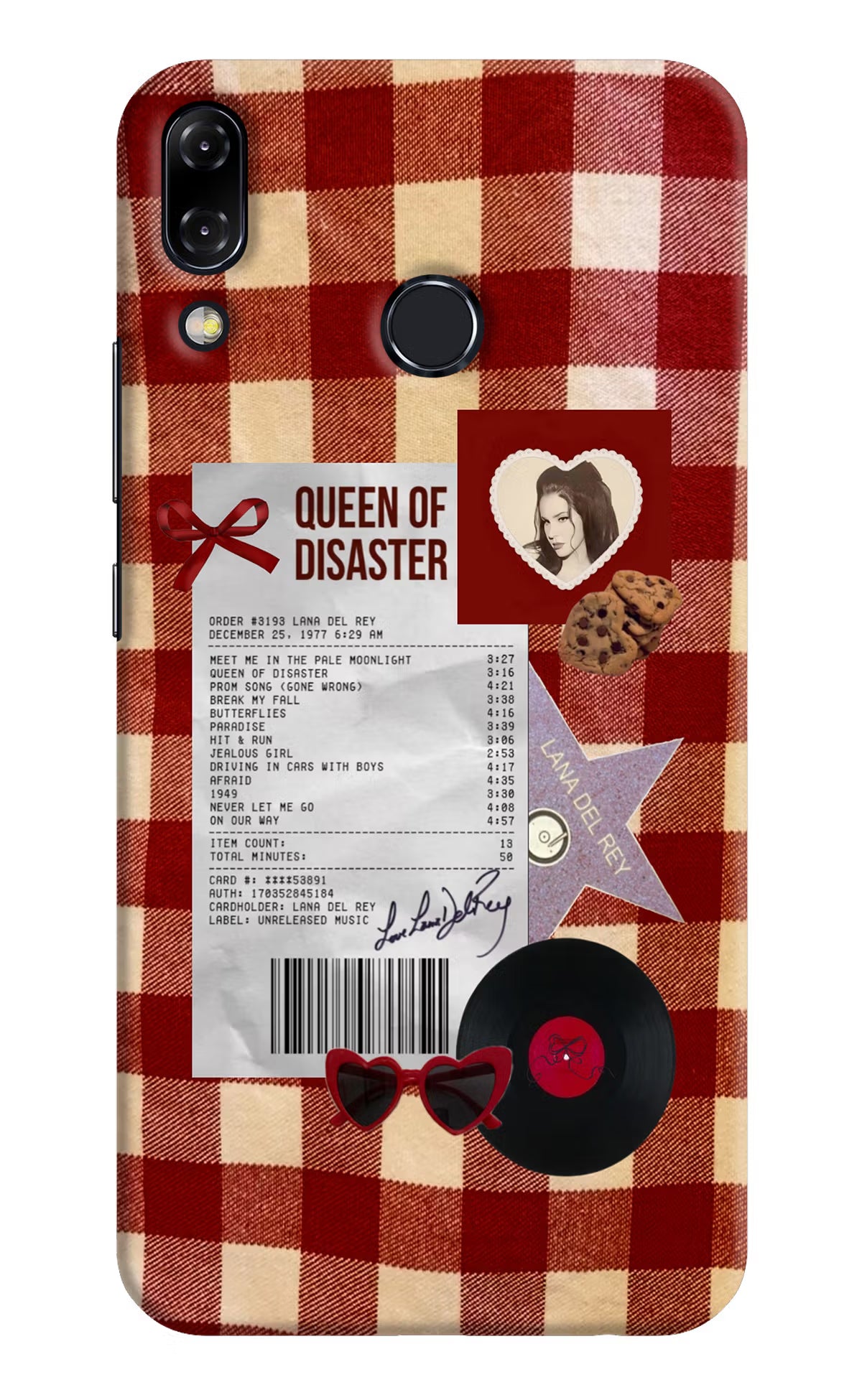 Queen of Disaster Asus Zenfone 5Z Hard Case Back Cover by Casekaro