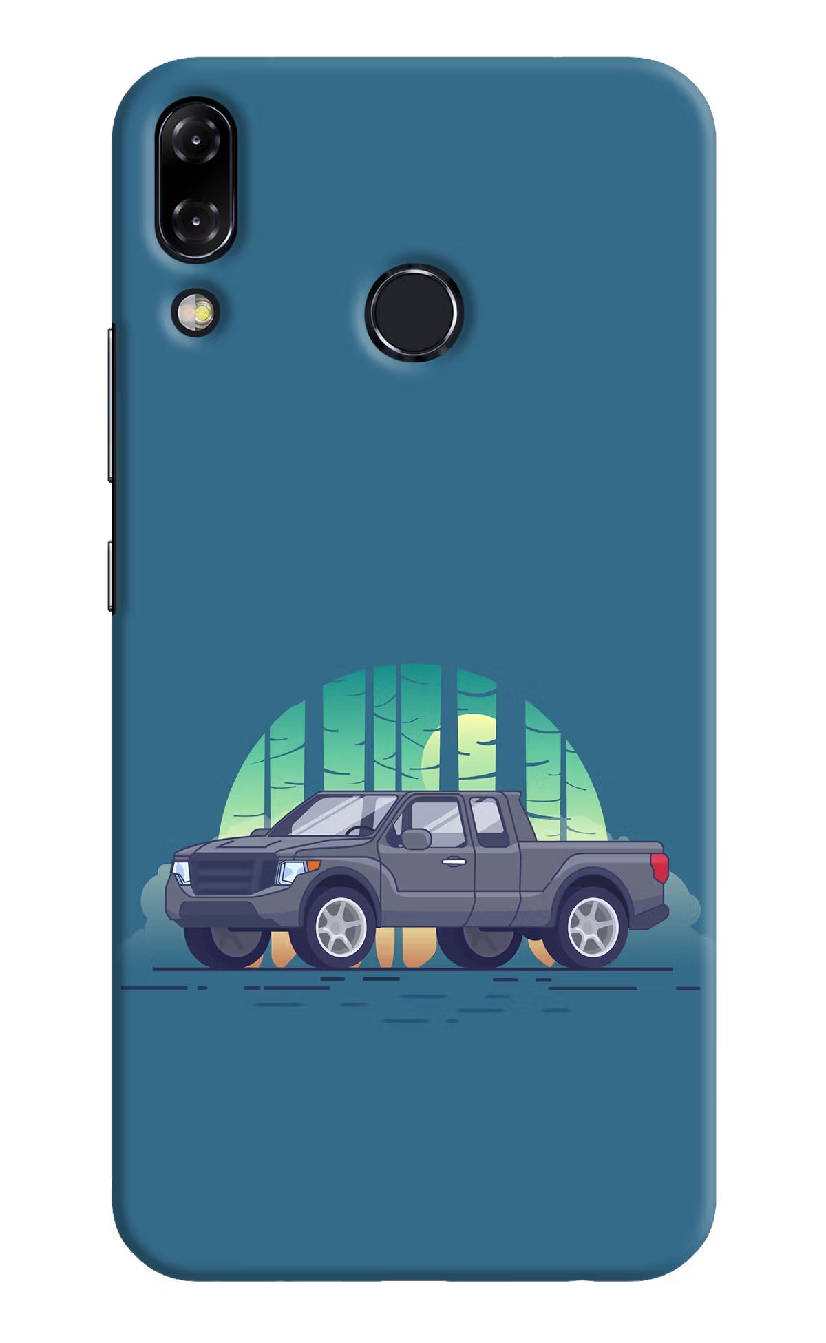 Retro Garage Vibe Asus Zenfone 5Z Hard Case Back Cover by Casekaro