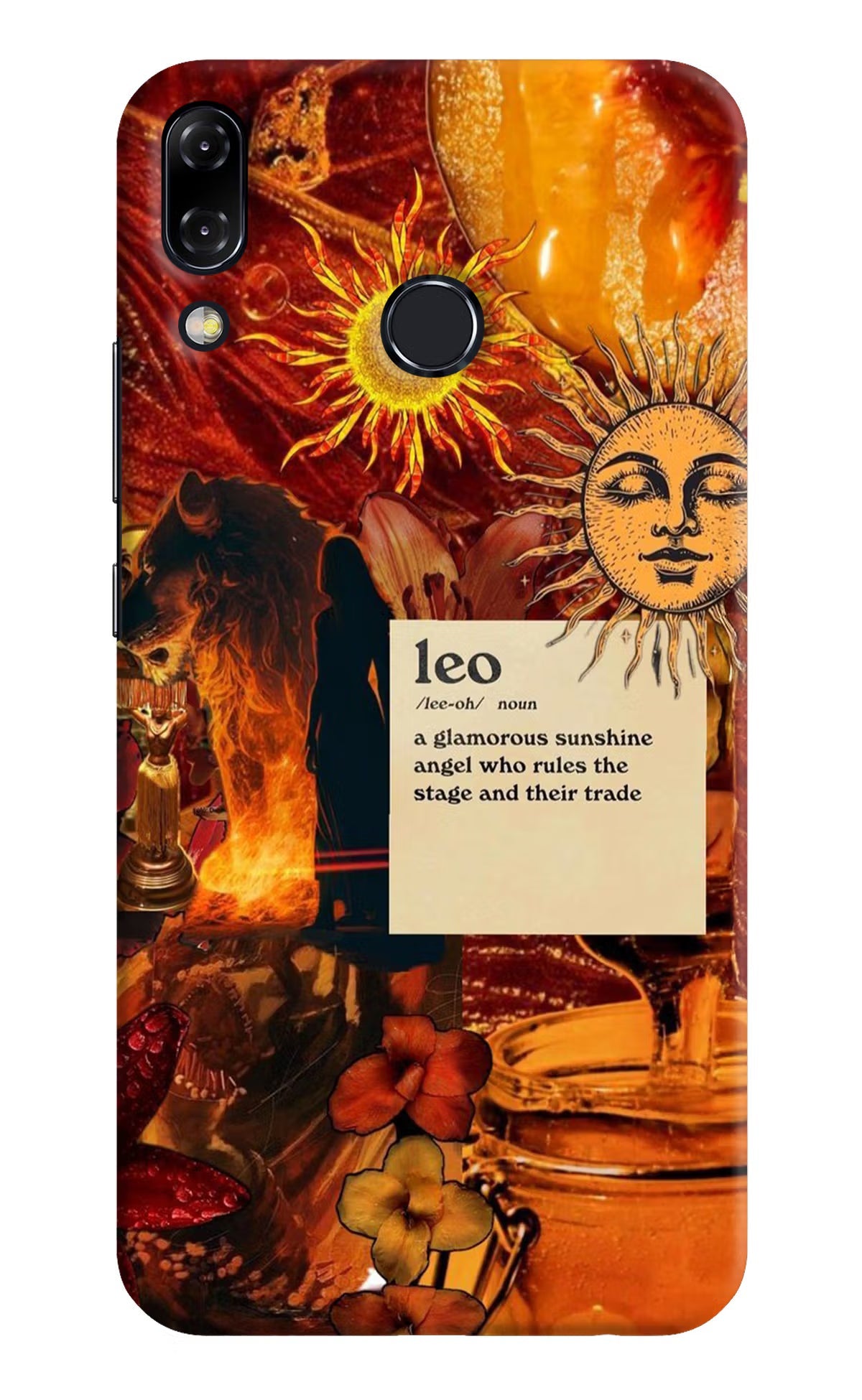 Leo Zodiac Asus Zenfone 5Z Hard Case Back Cover by Casekaro