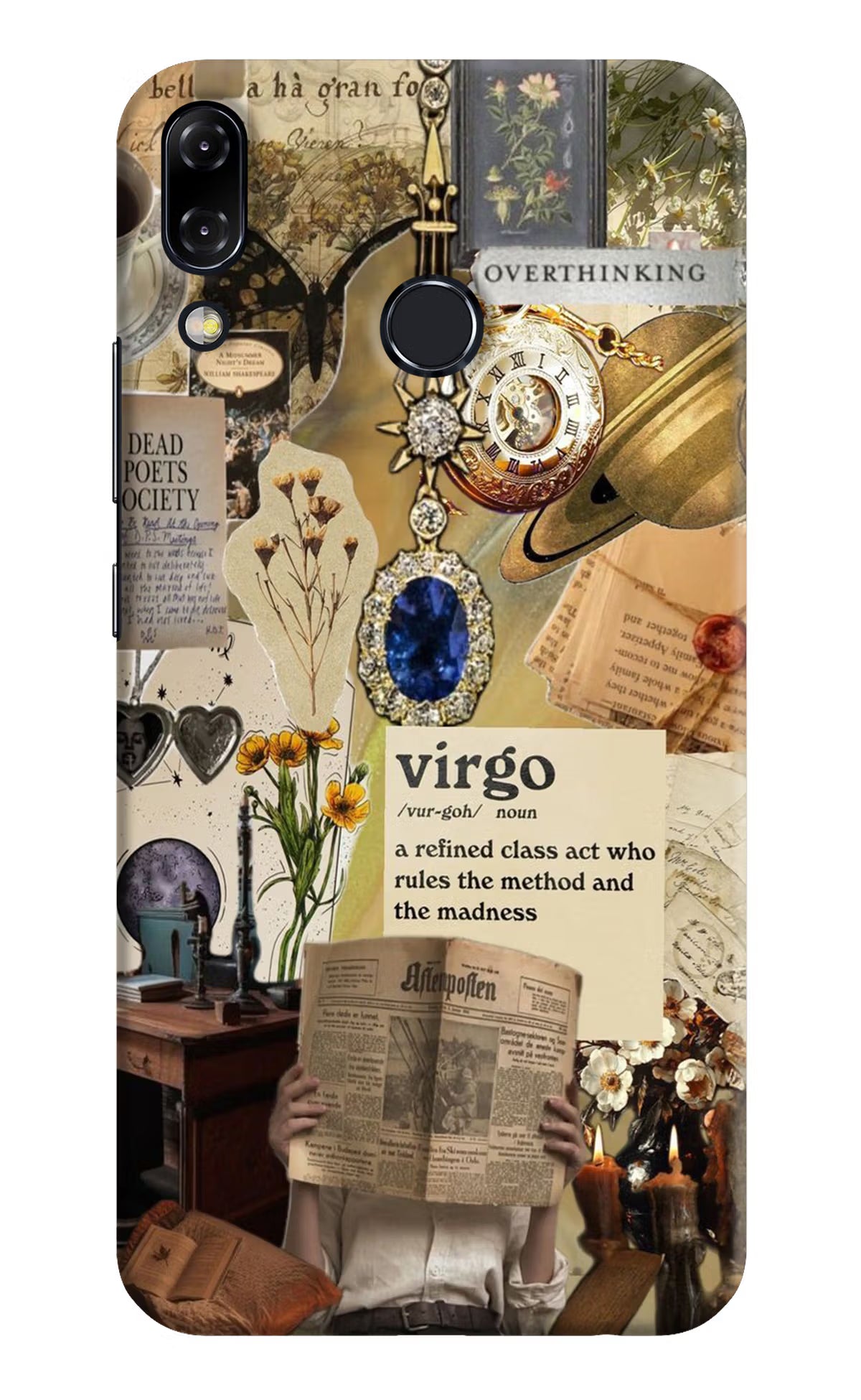 Virgo Zodiac Asus Zenfone 5Z Hard Case Back Cover by Casekaro