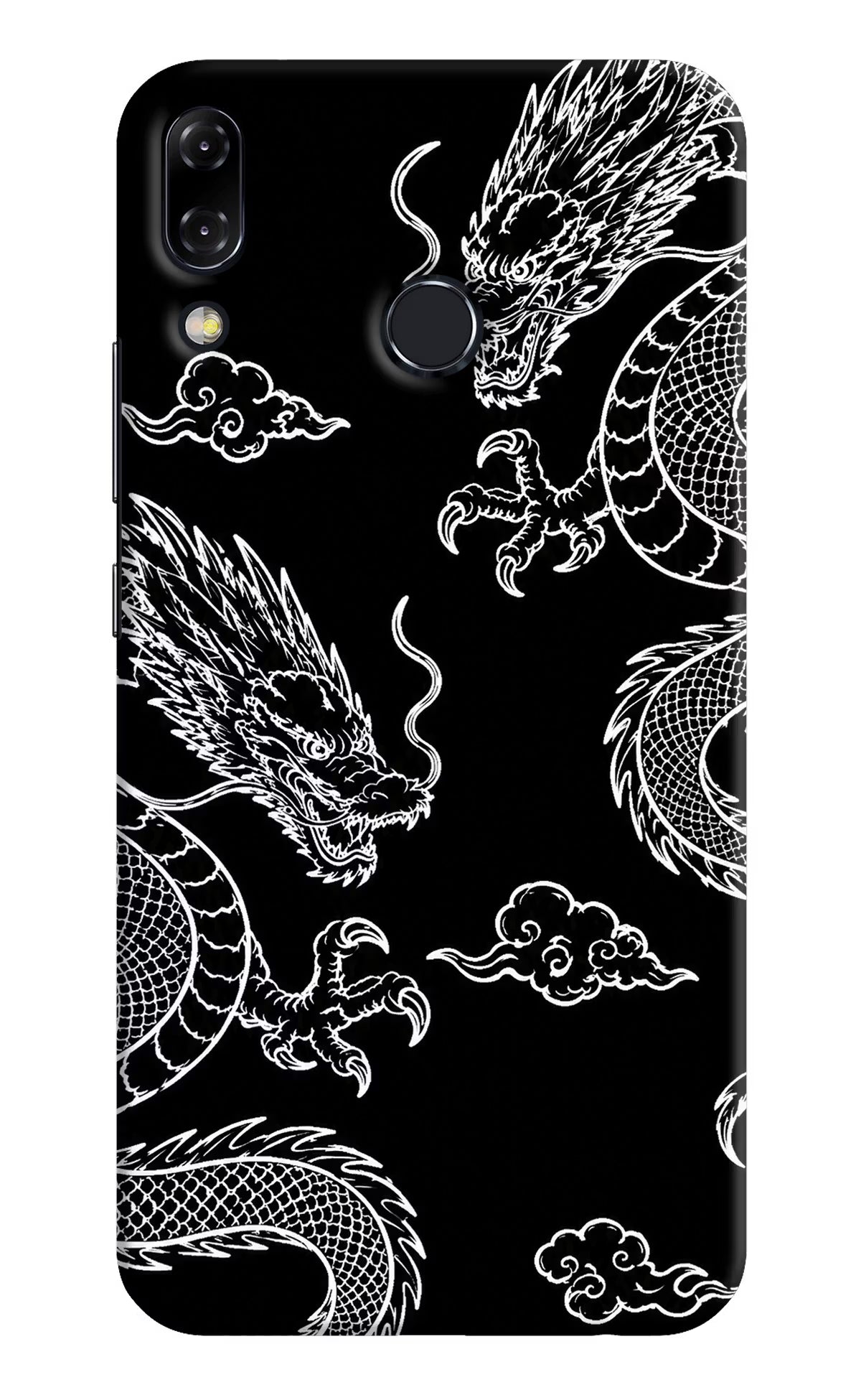 Twin Dragons Asus Zenfone 5Z Hard Case Back Cover by Casekaro