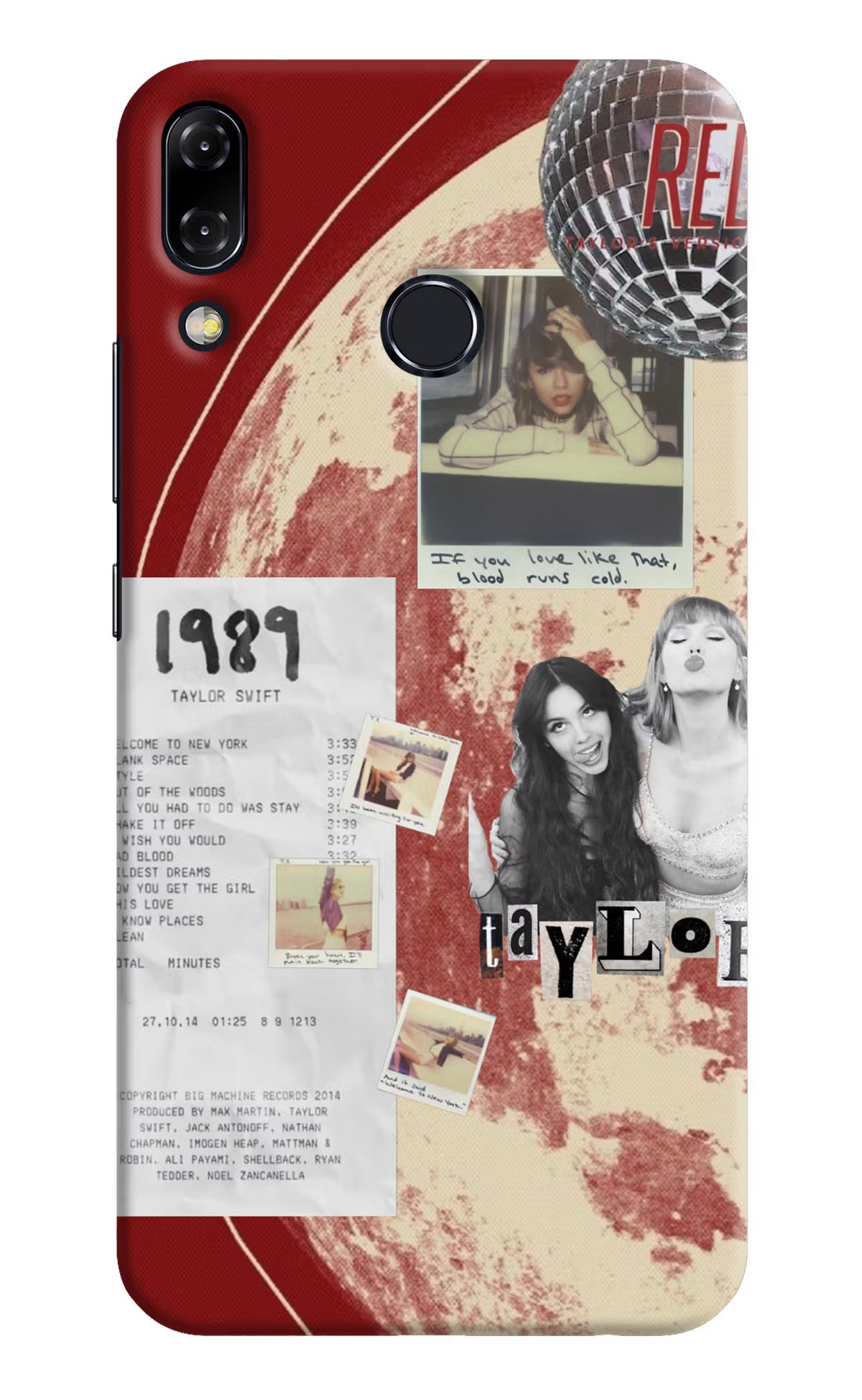 Taylor Swift Asus Zenfone 5Z Hard Case Back Cover by Casekaro