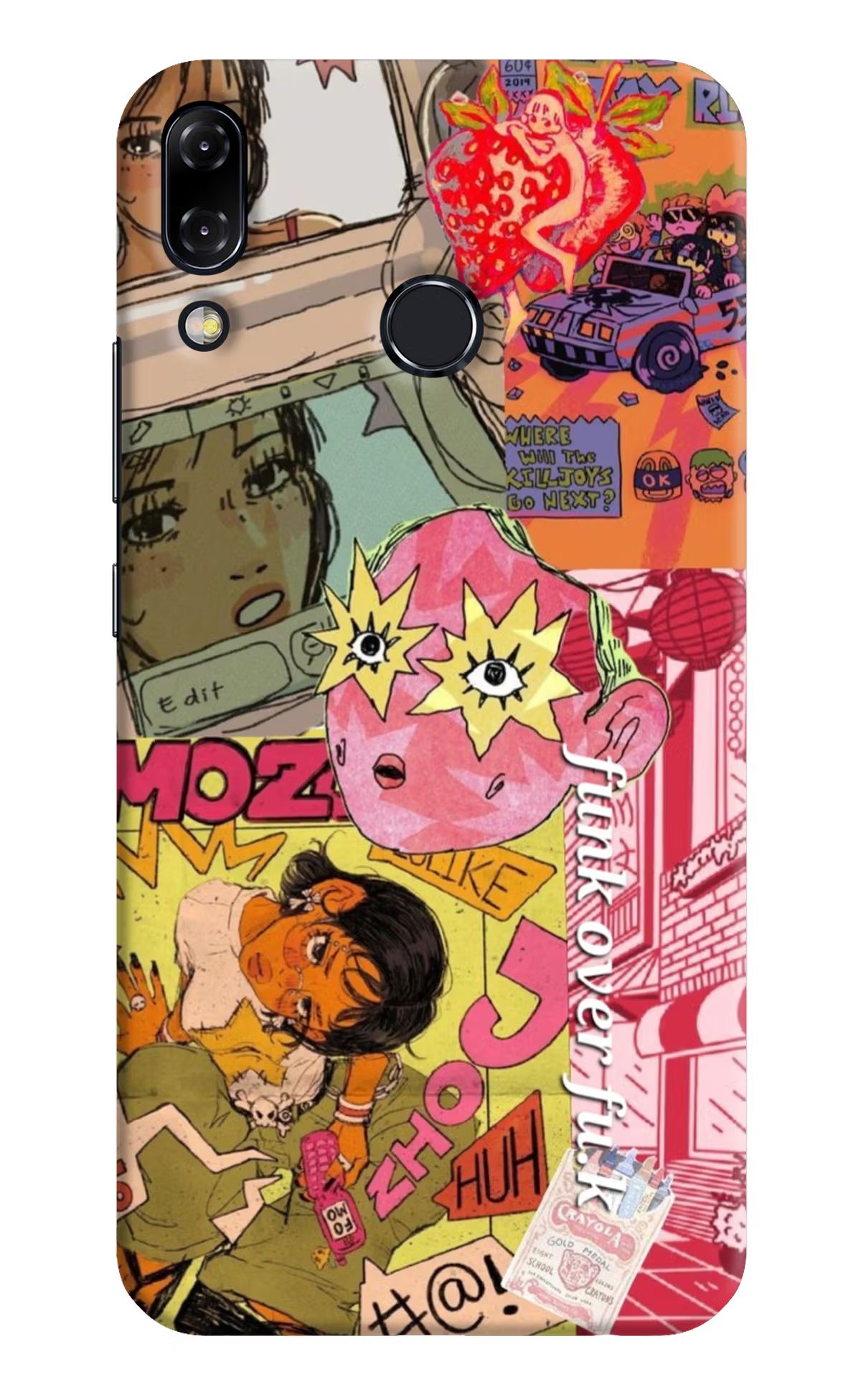 Funkover Asus Zenfone 5Z Hard Case Back Cover by Casekaro