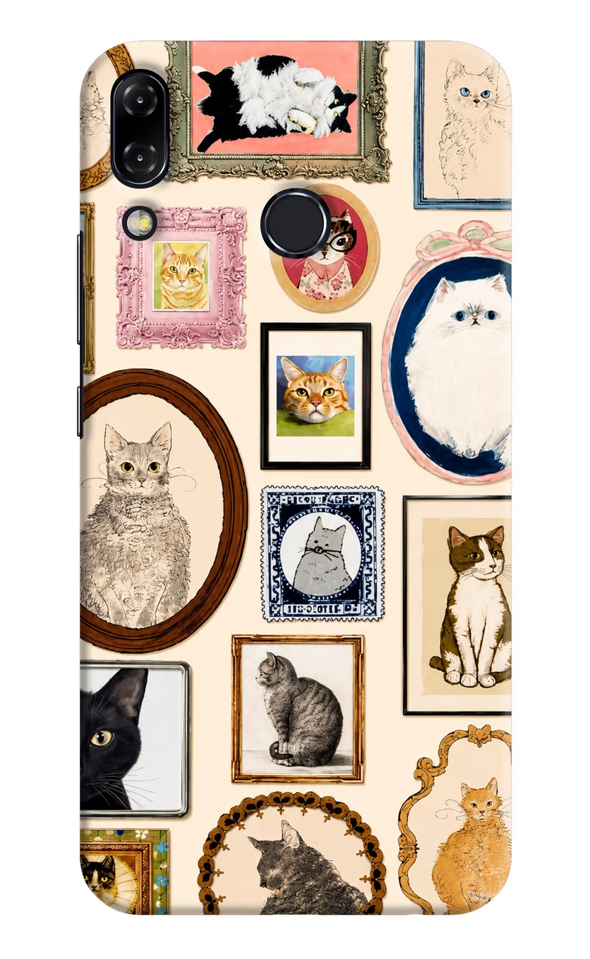 Mirror Cats Asus Zenfone 5Z Hard Case Back Cover by Casekaro