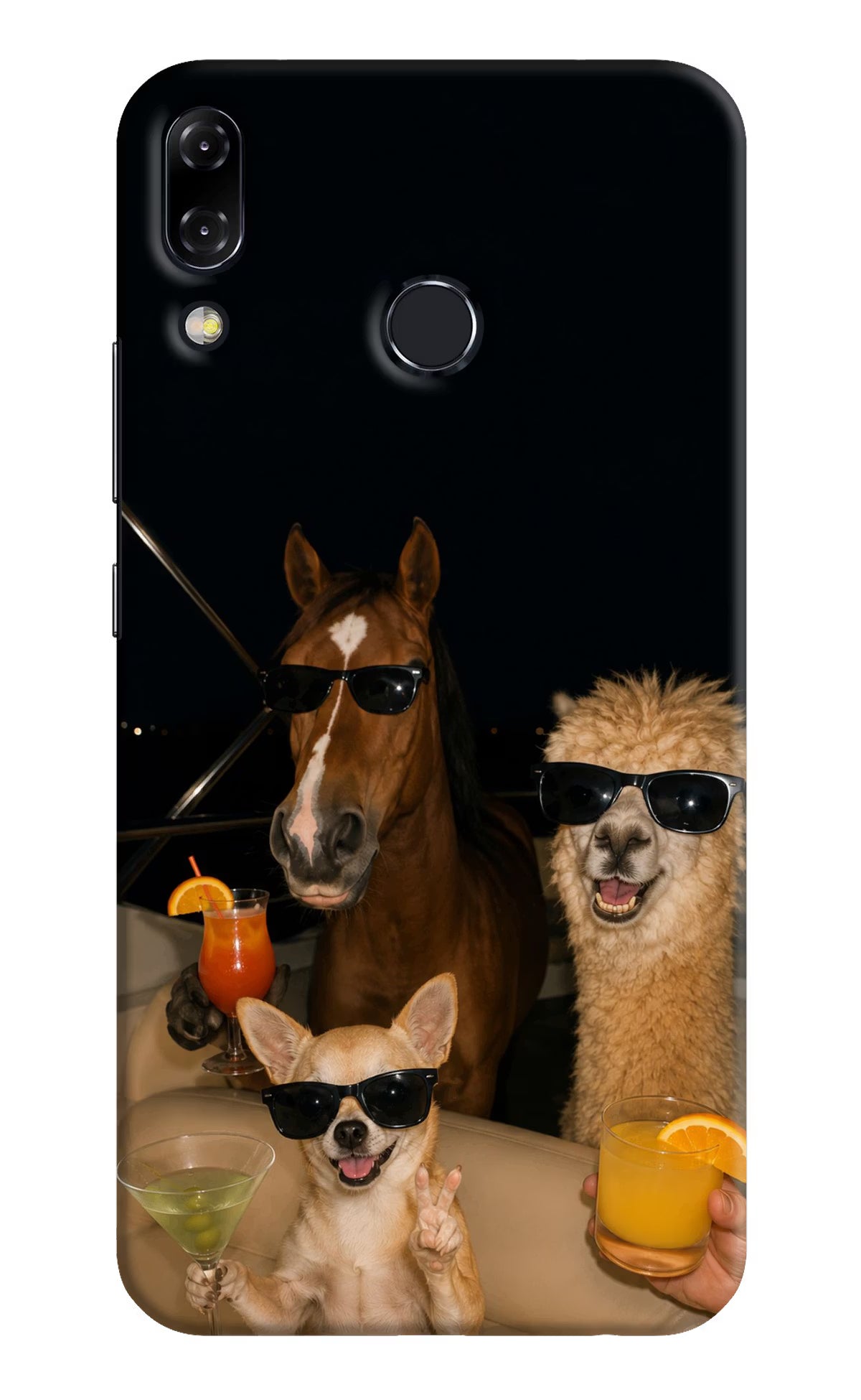 Party Squad Asus Zenfone 5Z Hard Case Back Cover by Casekaro