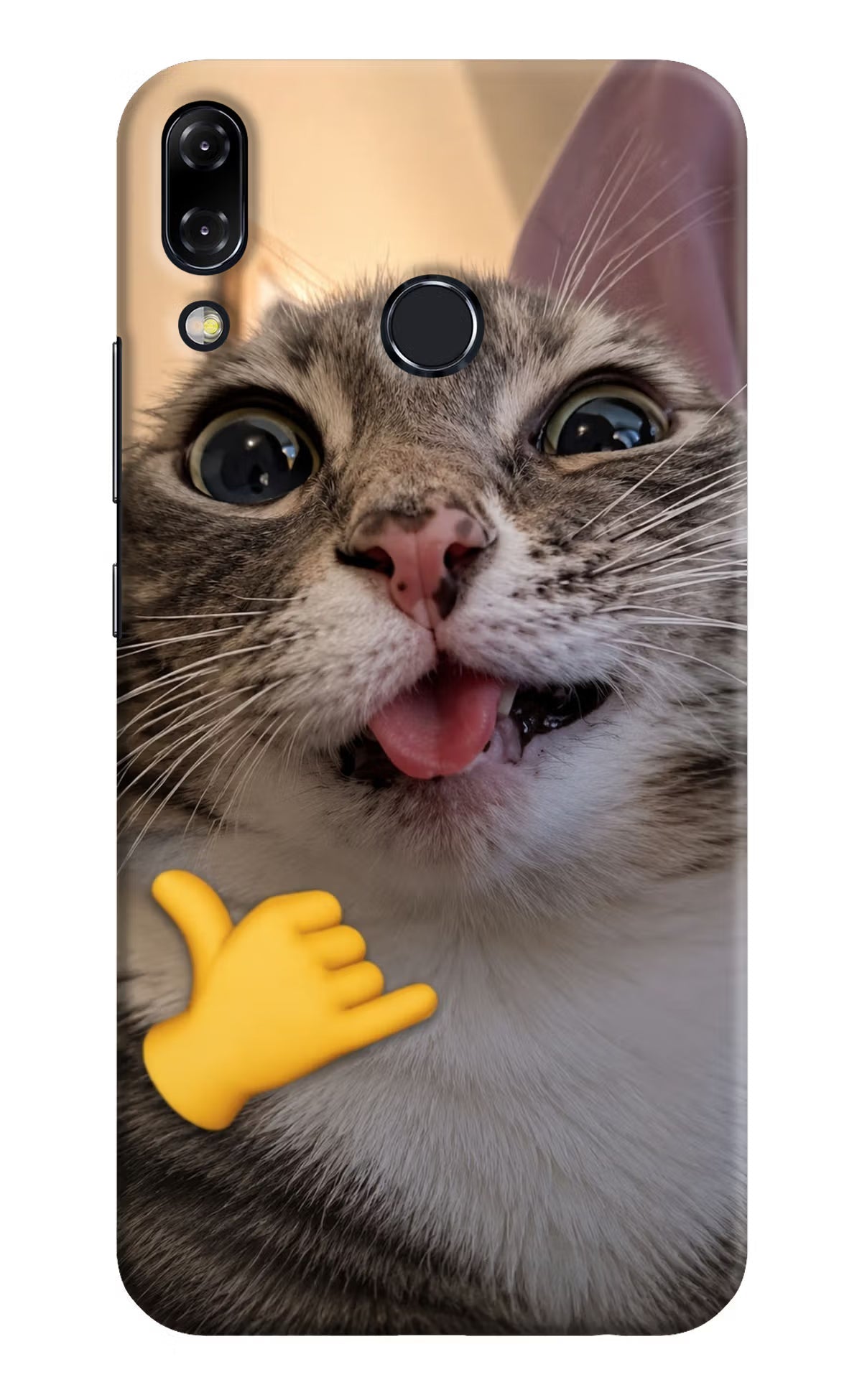 Silly Cat Call Asus Zenfone 5Z Hard Case Back Cover by Casekaro